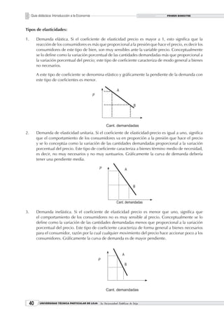 Guía didáctica: Introducción a la Economía                                        PRIMER BIMESTRE




Tipos de elasticidad...