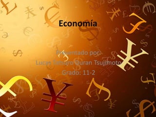 Economía
Presentado por:
Lucas Tatsuro Duran Tsujimoto
Grado: 11-2
 