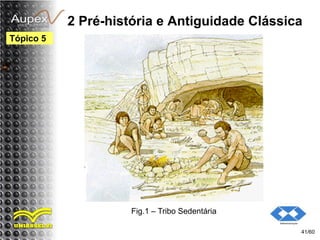2 Pré-história e Antiguidade Clássica
41/60
Tópico 5
Fig.1 – Tribo Sedentária
 