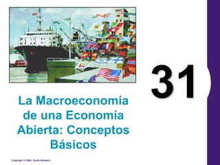 Copyright © 2004 South-Western
31La Macroeconomía
de una Economía
Abierta: Conceptos
Básicos
 