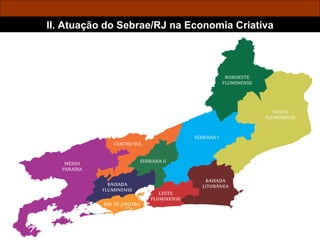 II. Atuação do Sebrae/RJ na Economia Criativa 
