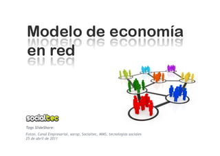 Tags SlideShare:
Foton, Canal Empresarial, xarop, Socialtec, MMS, tecnologías sociales
25 de abril de 2011
 