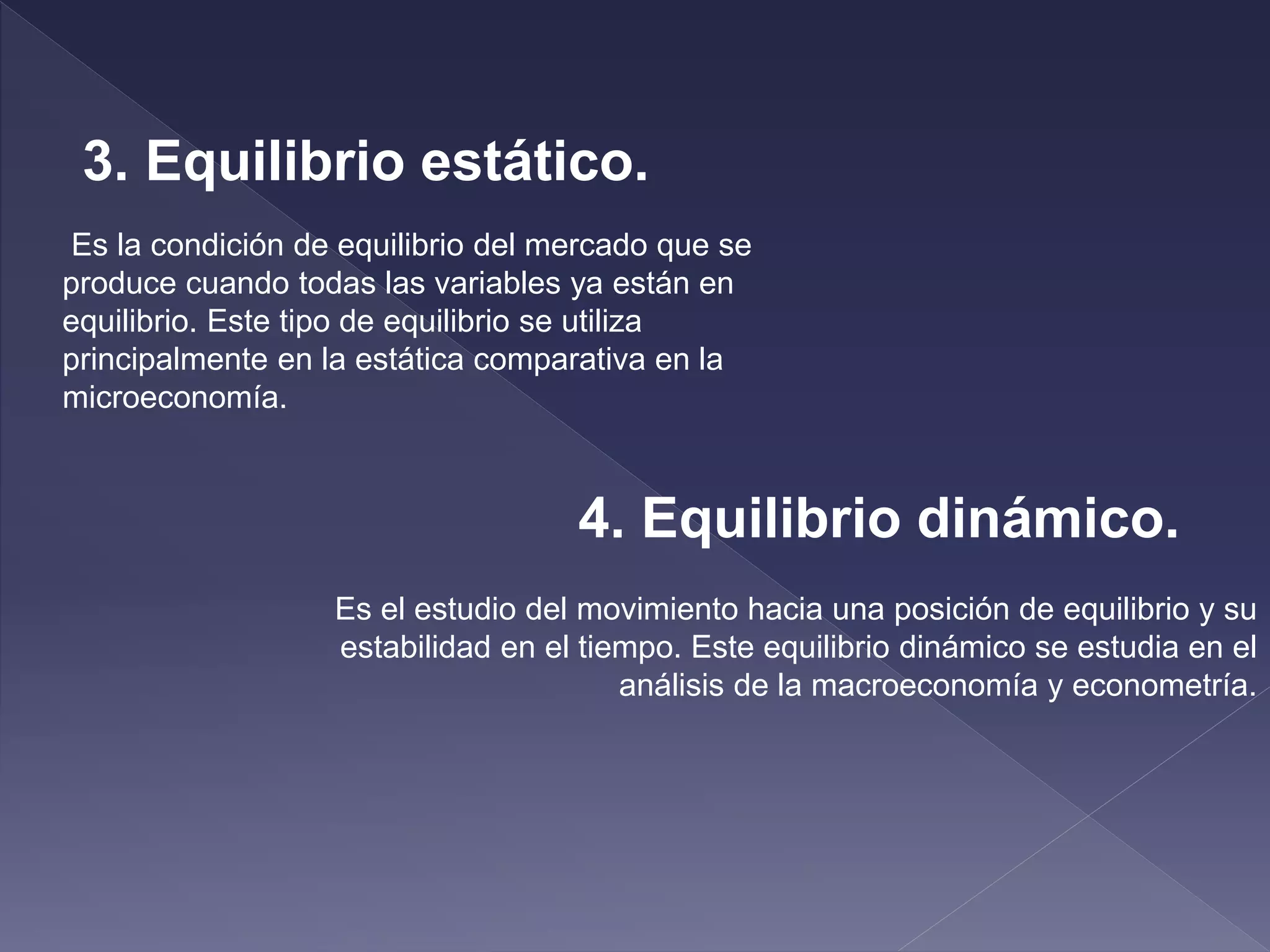 Punto de equilibrio del mercado y sus tipos | PPTX