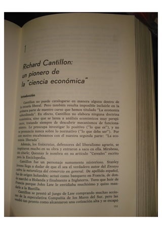 Economía Liberada. 1. Richard Cantillon