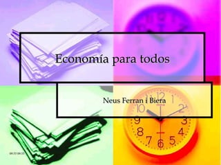 Economía para todos Neus Ferran i Biera 