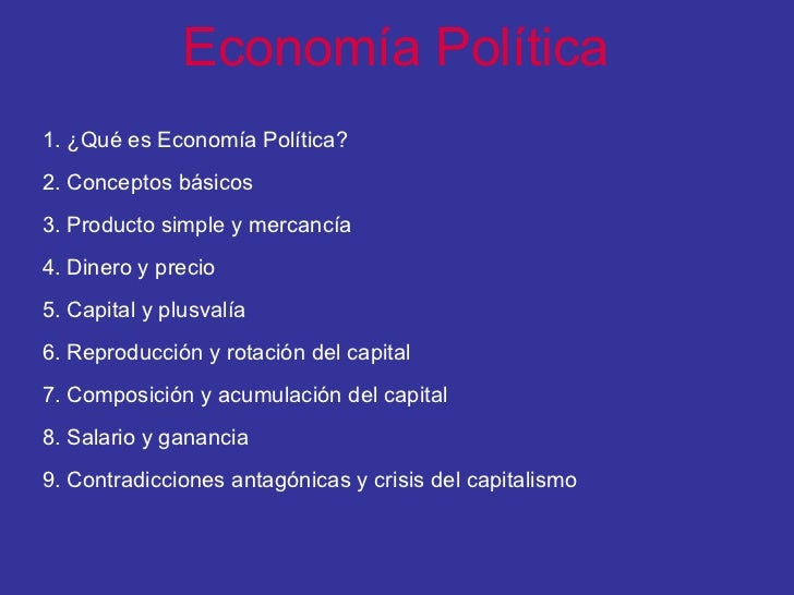 Economia politica