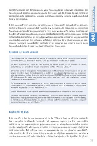 Economia social y solidaria, desarrollo sostenible | PDF
