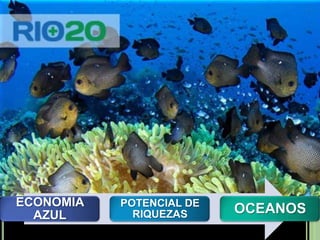ECONOMIA
AZUL
POTENCIAL DE
RIQUEZAS OCEANOS
 