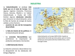 Economia y sociedad en España en el S.XIX