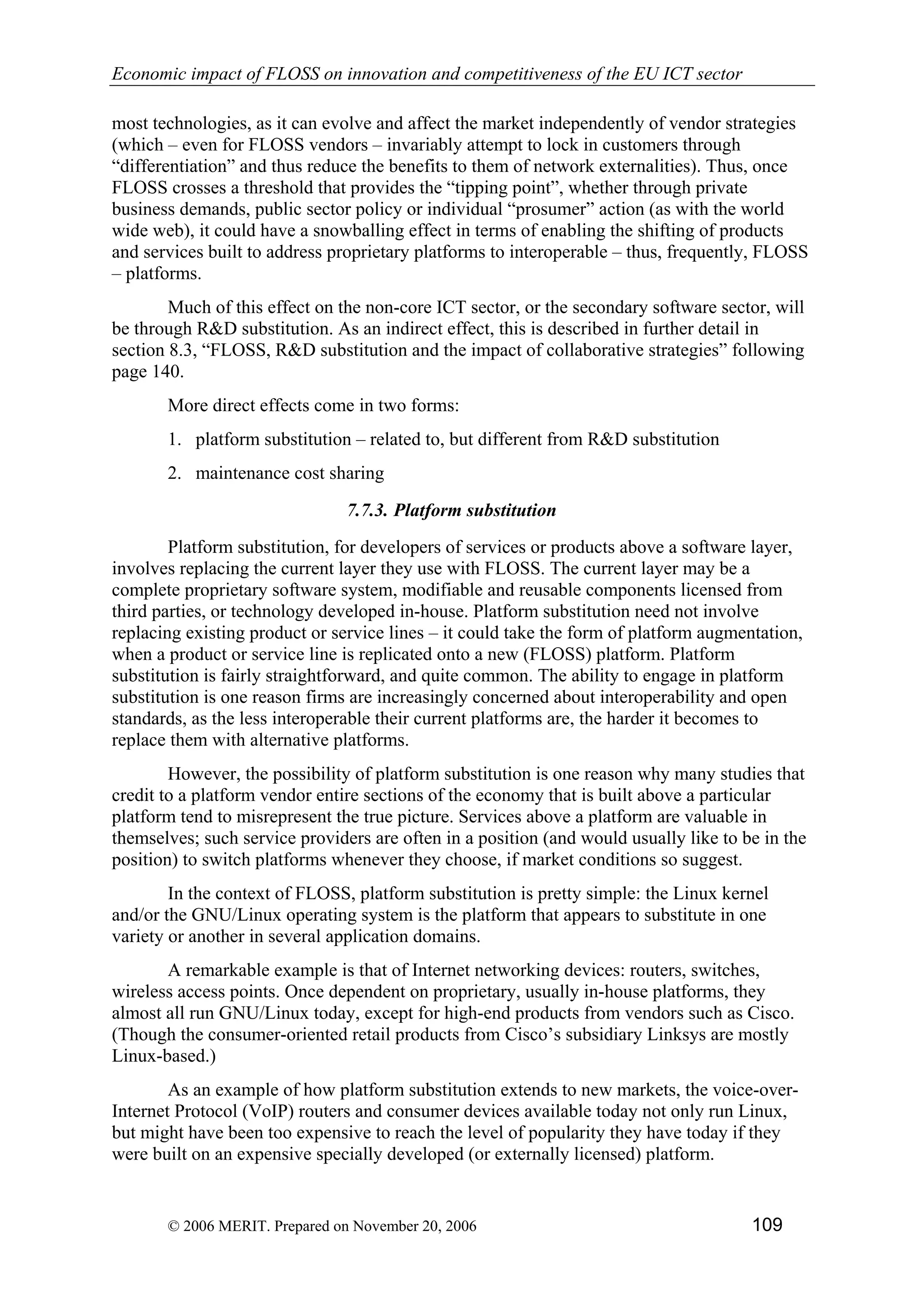 Economic impact of open source software  on innovation and the competitiveness of the  Information and Communication Technologies  (ICT) sector in the EU