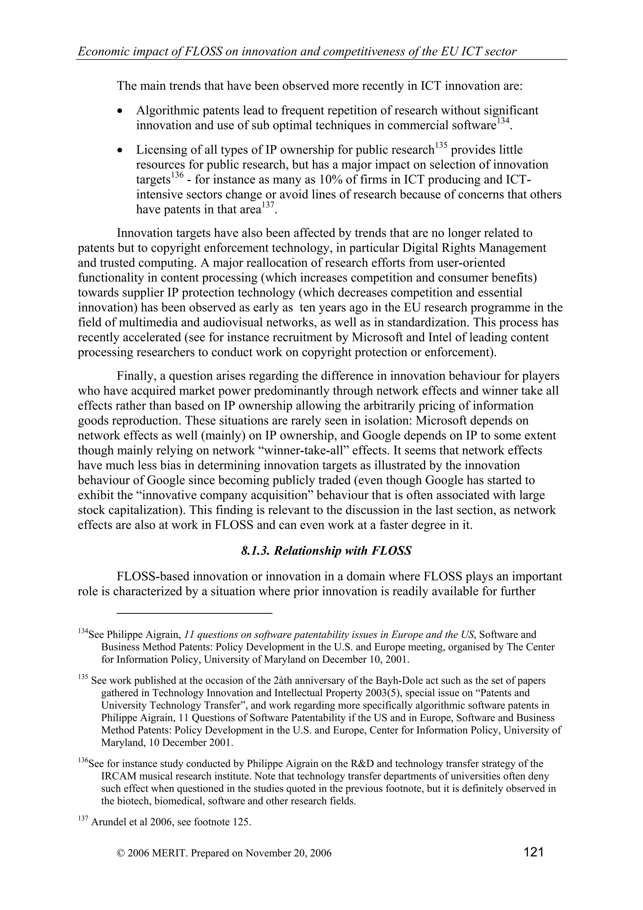 Economic impact of open source software  on innovation and the competitiveness of the  Information and Communication Technologies  (ICT) sector in the EU