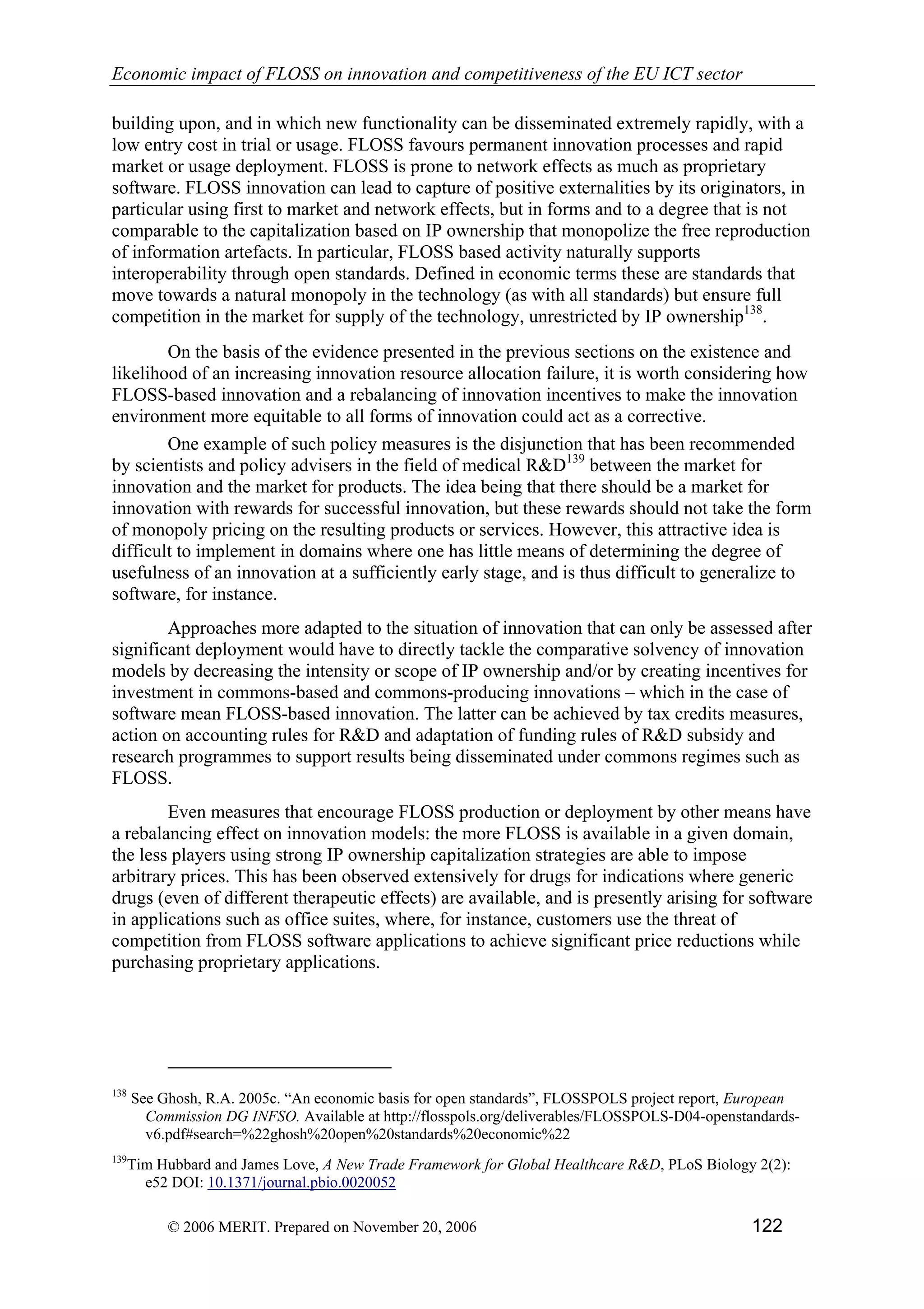 Economic impact of open source software  on innovation and the competitiveness of the  Information and Communication Technologies  (ICT) sector in the EU