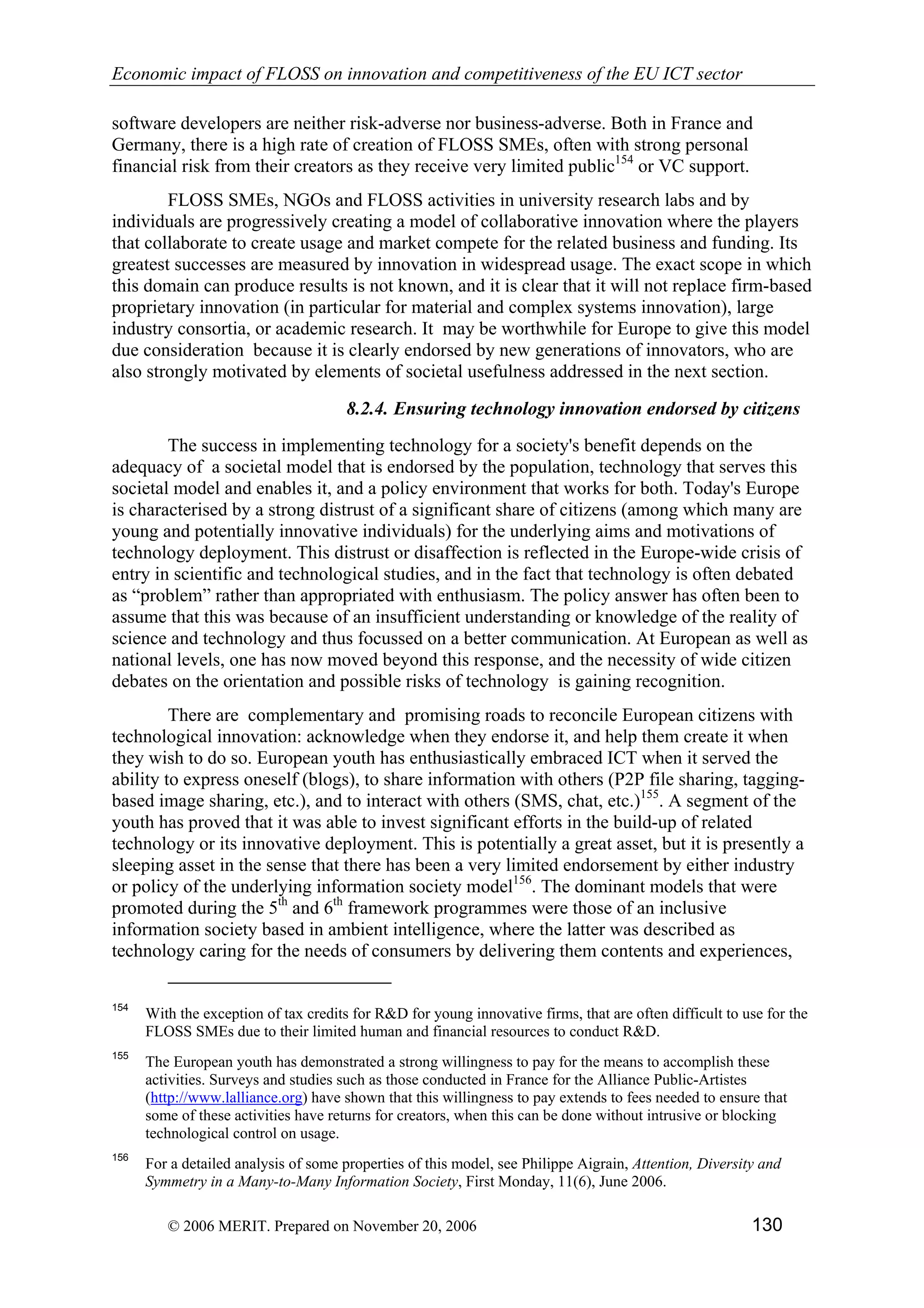 Economic impact of open source software  on innovation and the competitiveness of the  Information and Communication Technologies  (ICT) sector in the EU