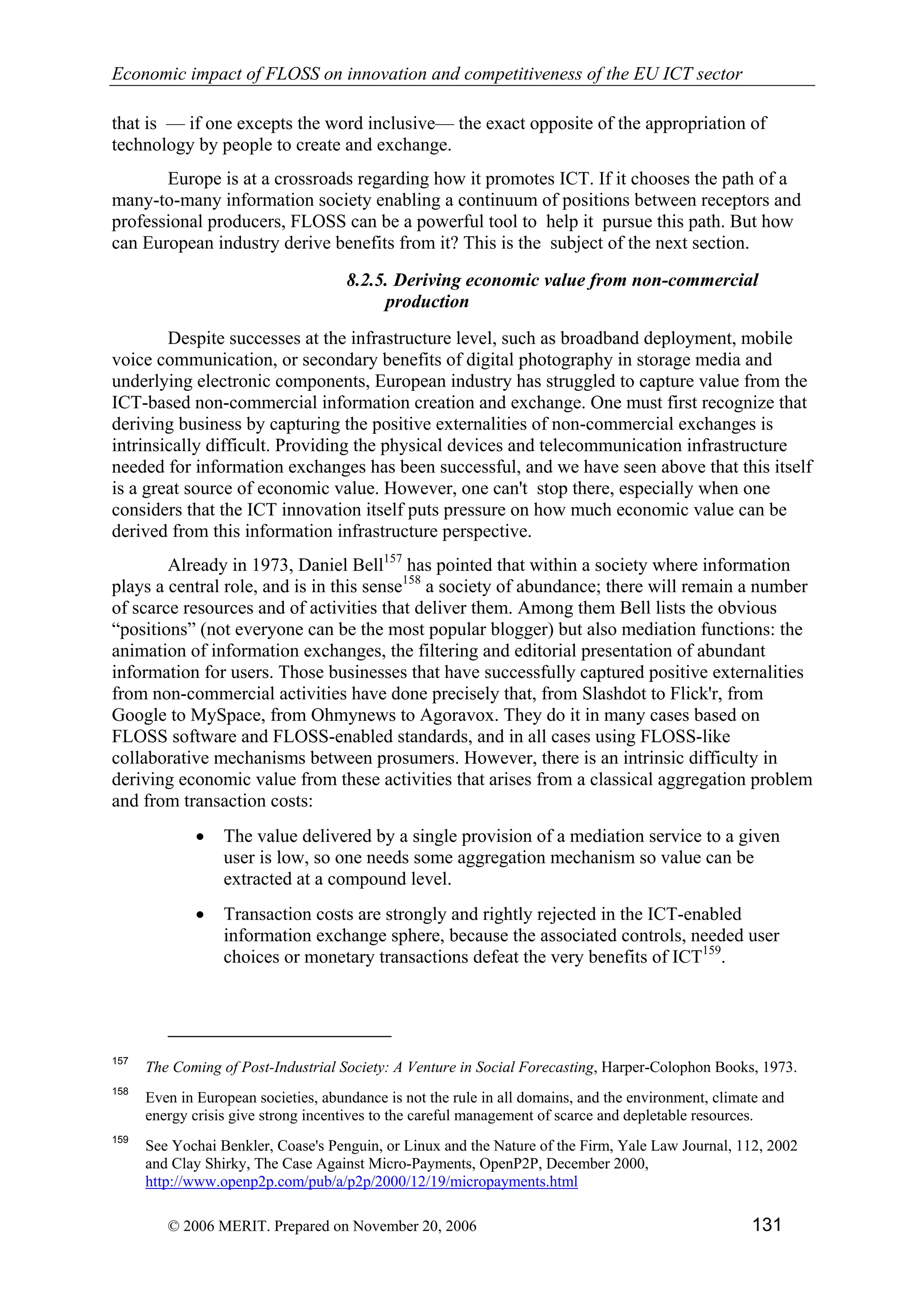 Economic impact of open source software  on innovation and the competitiveness of the  Information and Communication Technologies  (ICT) sector in the EU