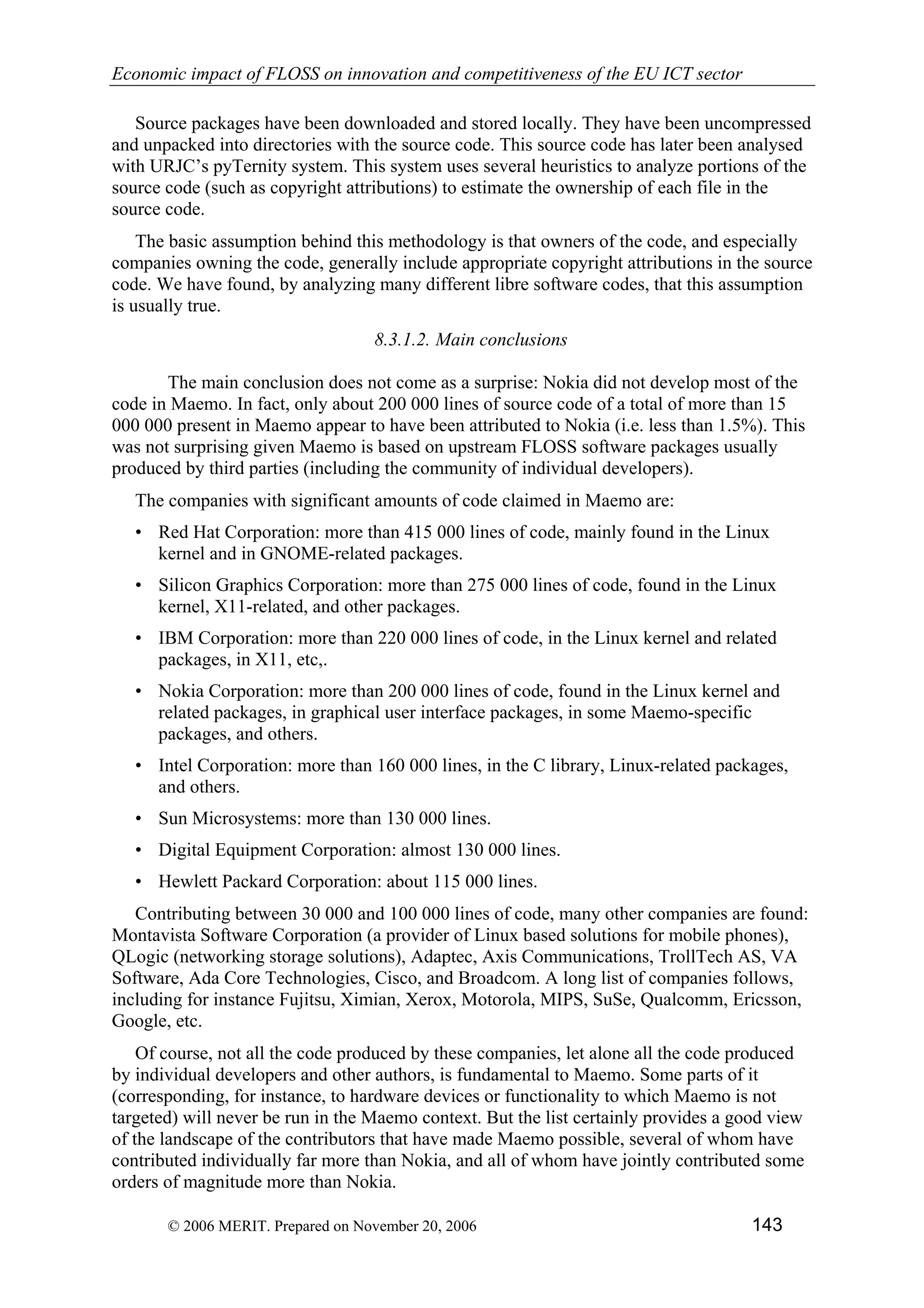 Economic impact of open source software  on innovation and the competitiveness of the  Information and Communication Technologies  (ICT) sector in the EU