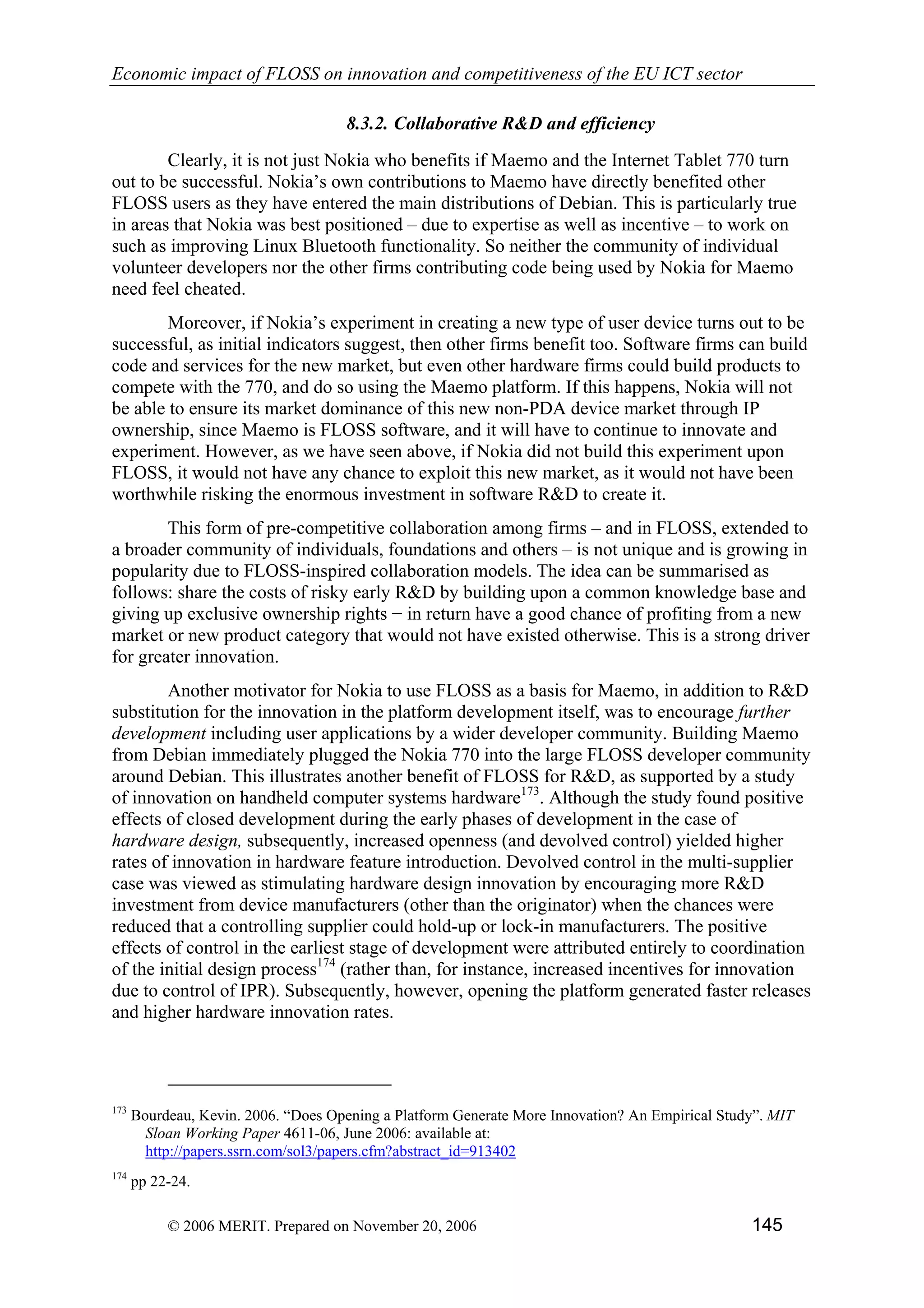 Economic impact of open source software  on innovation and the competitiveness of the  Information and Communication Technologies  (ICT) sector in the EU