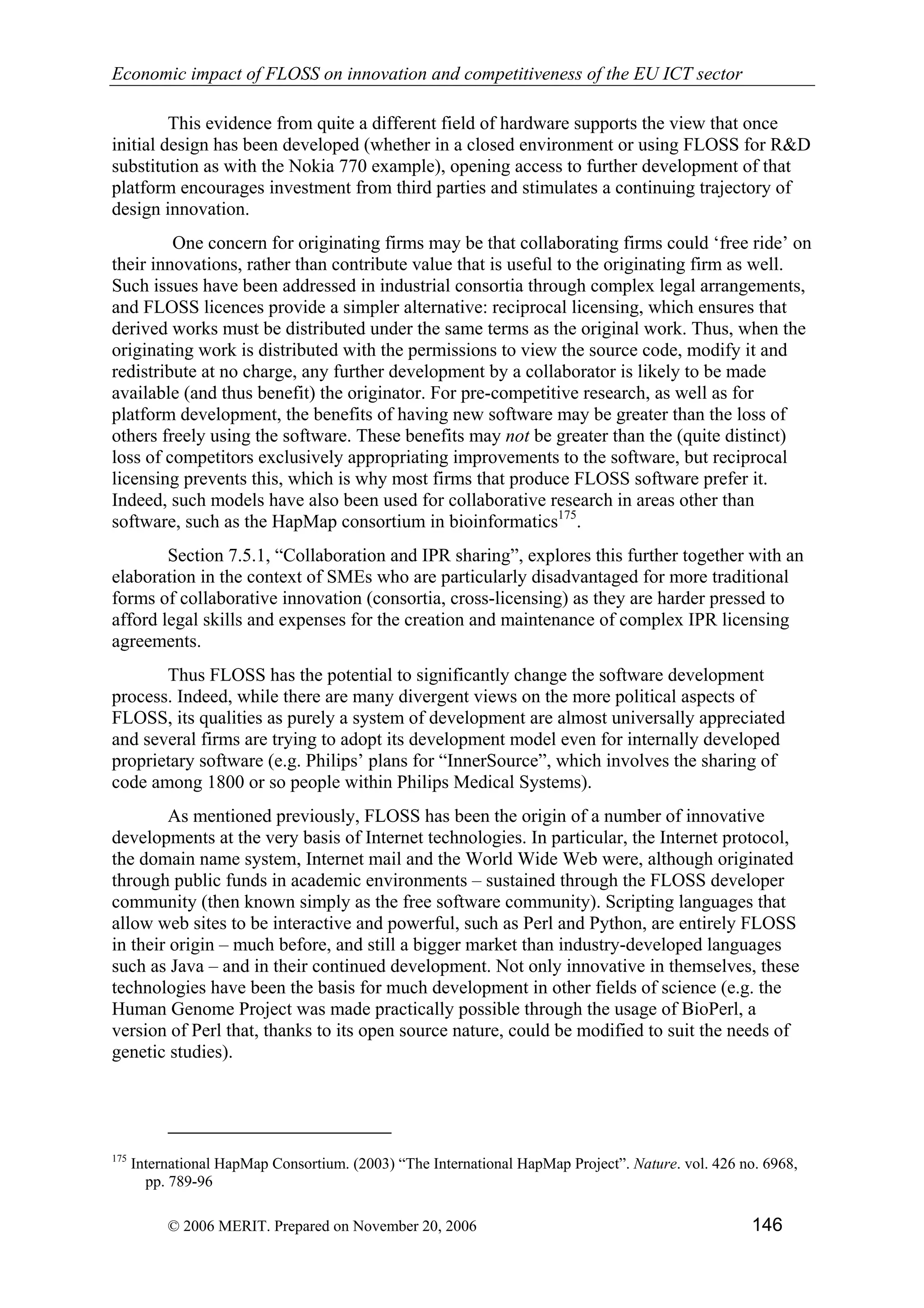 Economic impact of open source software  on innovation and the competitiveness of the  Information and Communication Technologies  (ICT) sector in the EU