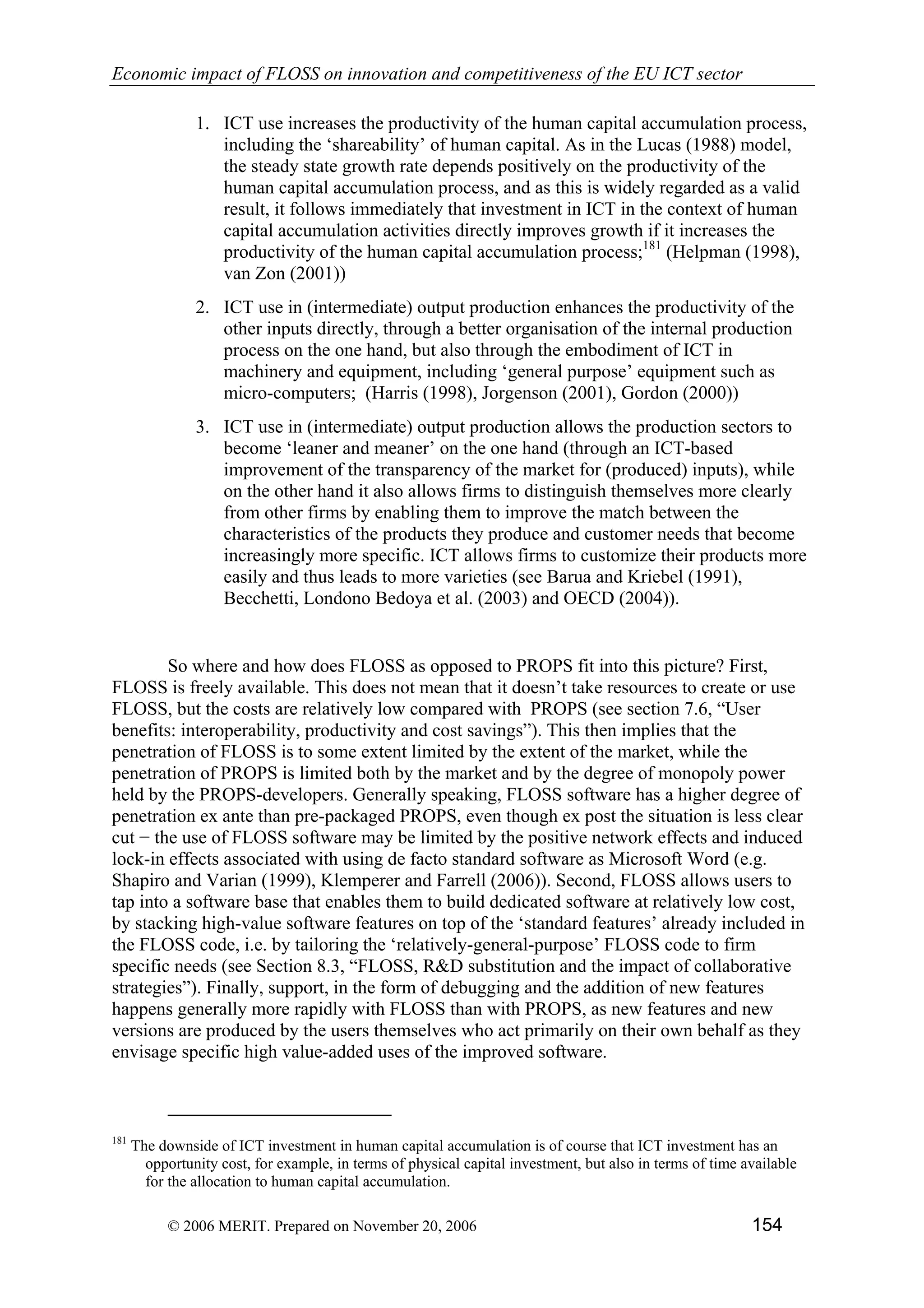 Economic impact of open source software  on innovation and the competitiveness of the  Information and Communication Technologies  (ICT) sector in the EU