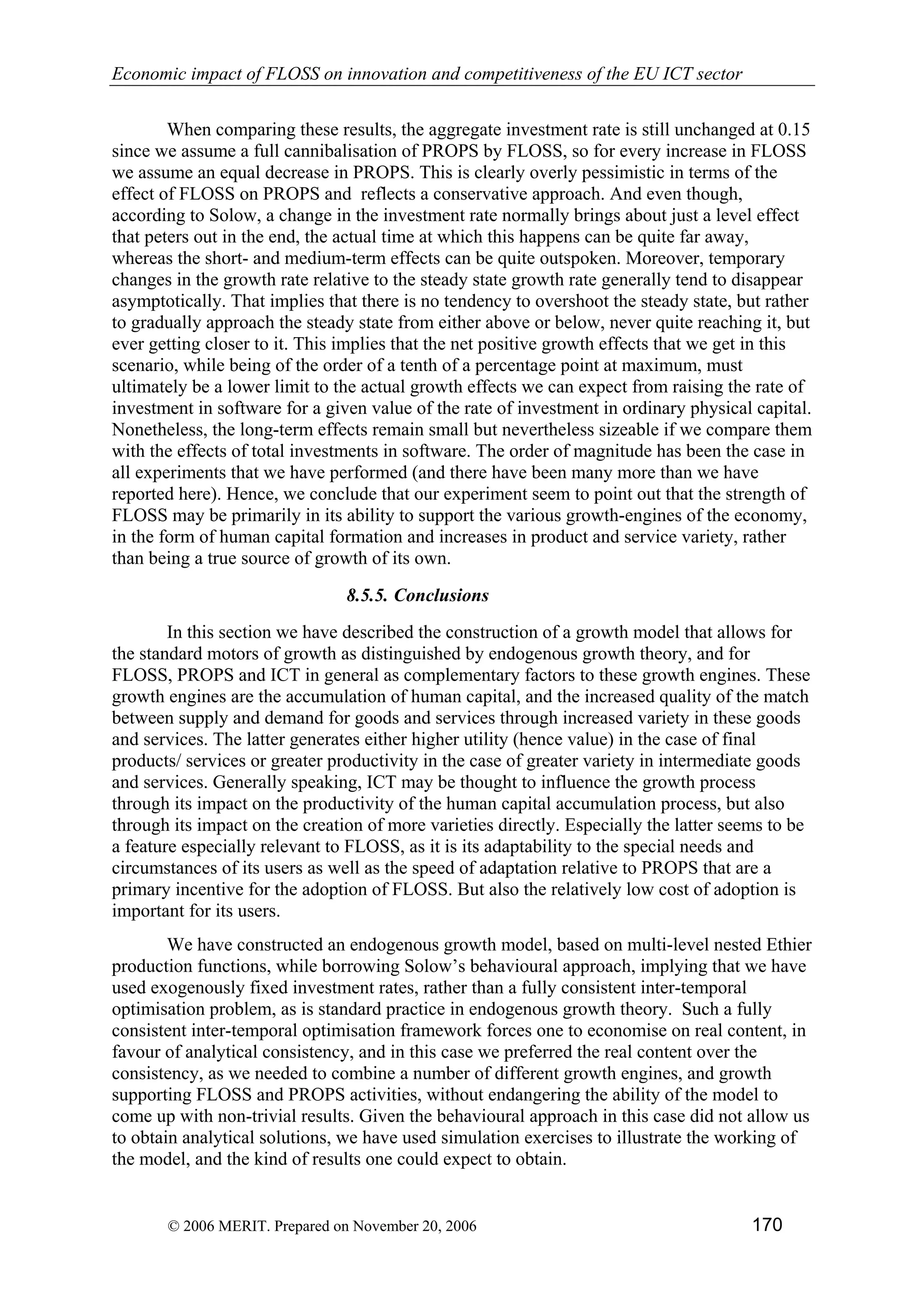 Economic impact of open source software  on innovation and the competitiveness of the  Information and Communication Technologies  (ICT) sector in the EU