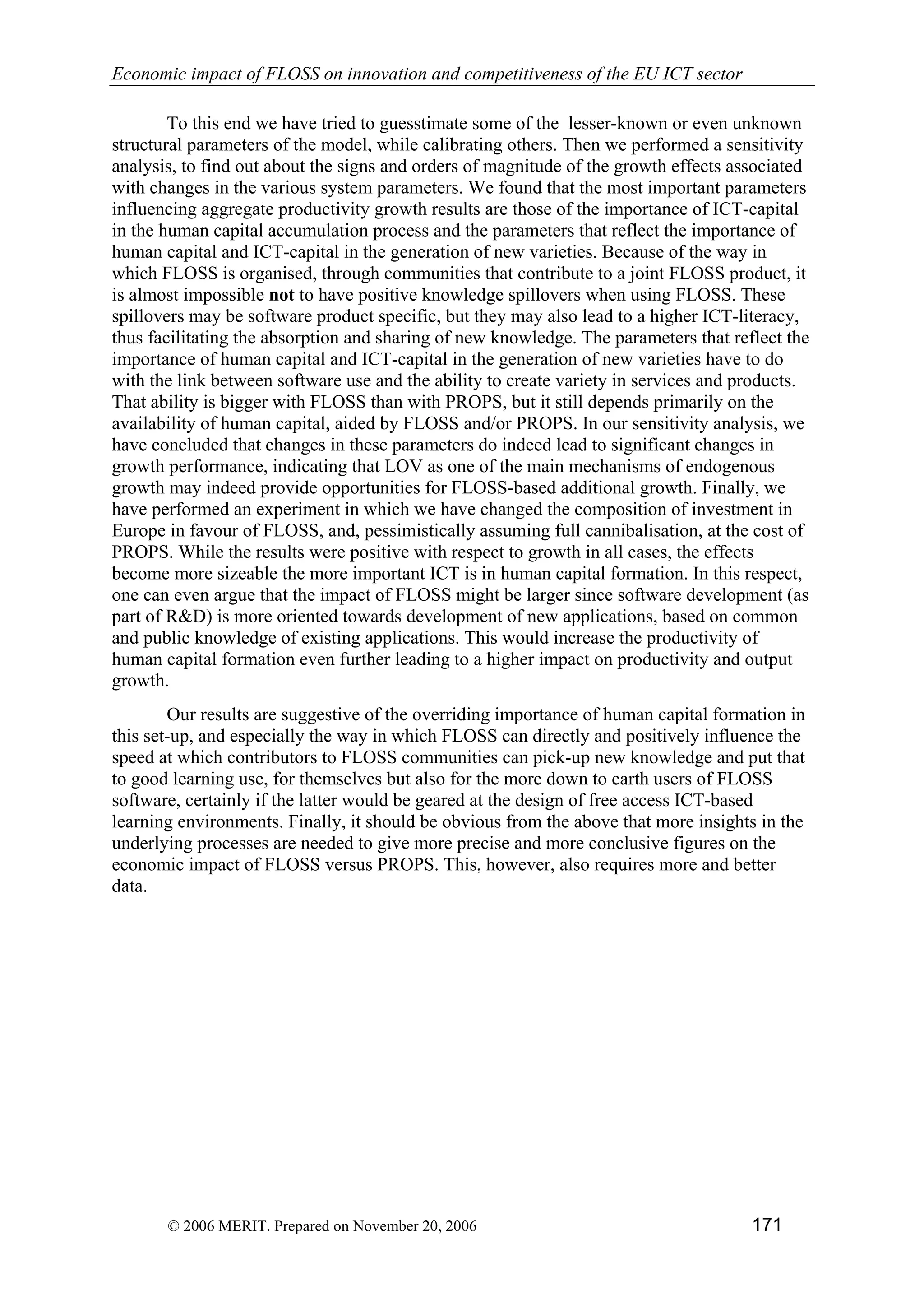Economic impact of open source software  on innovation and the competitiveness of the  Information and Communication Technologies  (ICT) sector in the EU