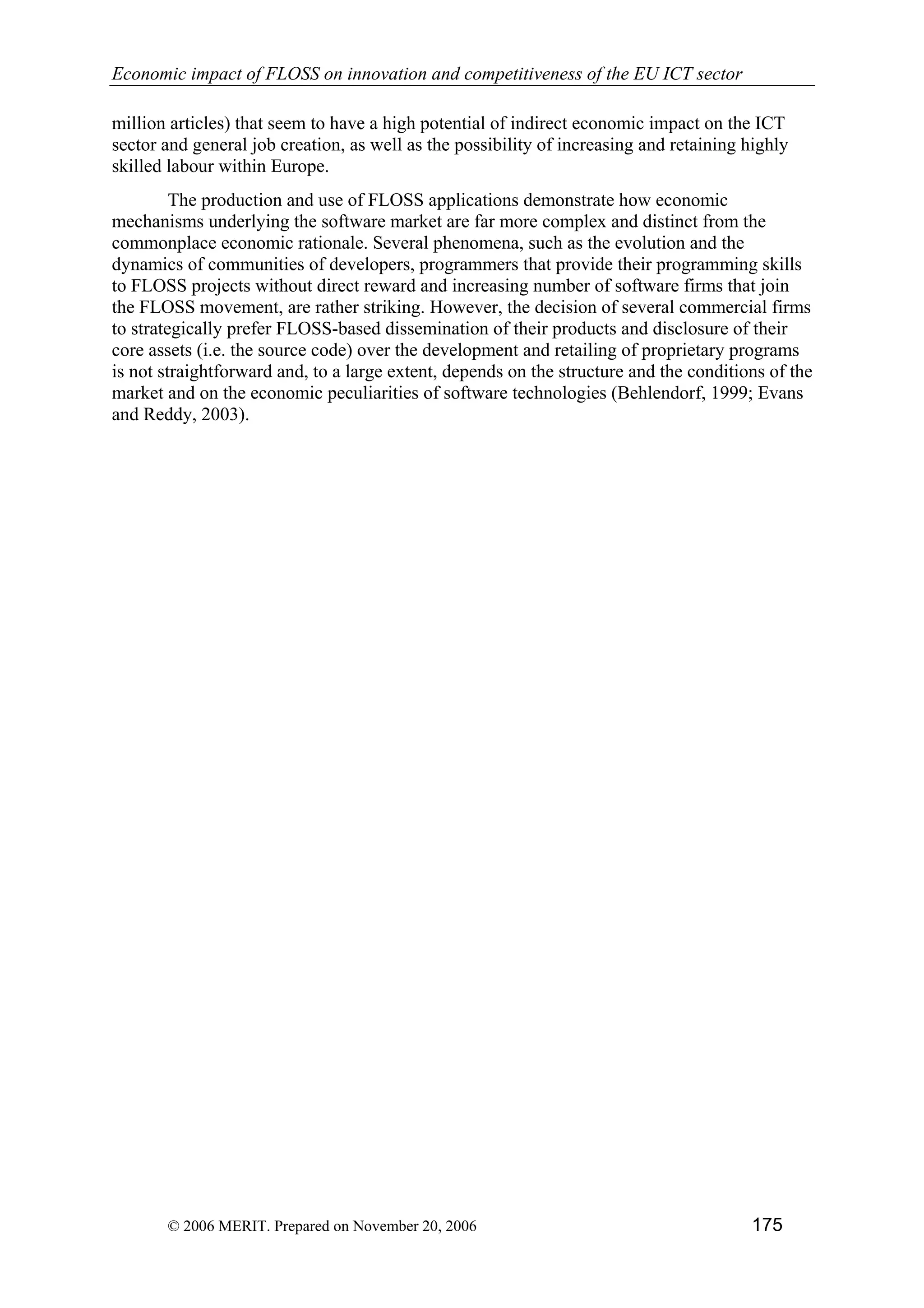 Economic impact of open source software  on innovation and the competitiveness of the  Information and Communication Technologies  (ICT) sector in the EU