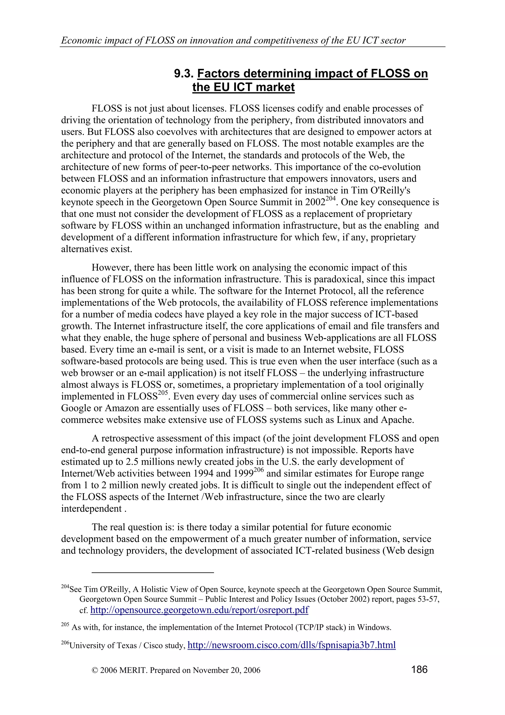 Economic impact of open source software  on innovation and the competitiveness of the  Information and Communication Technologies  (ICT) sector in the EU