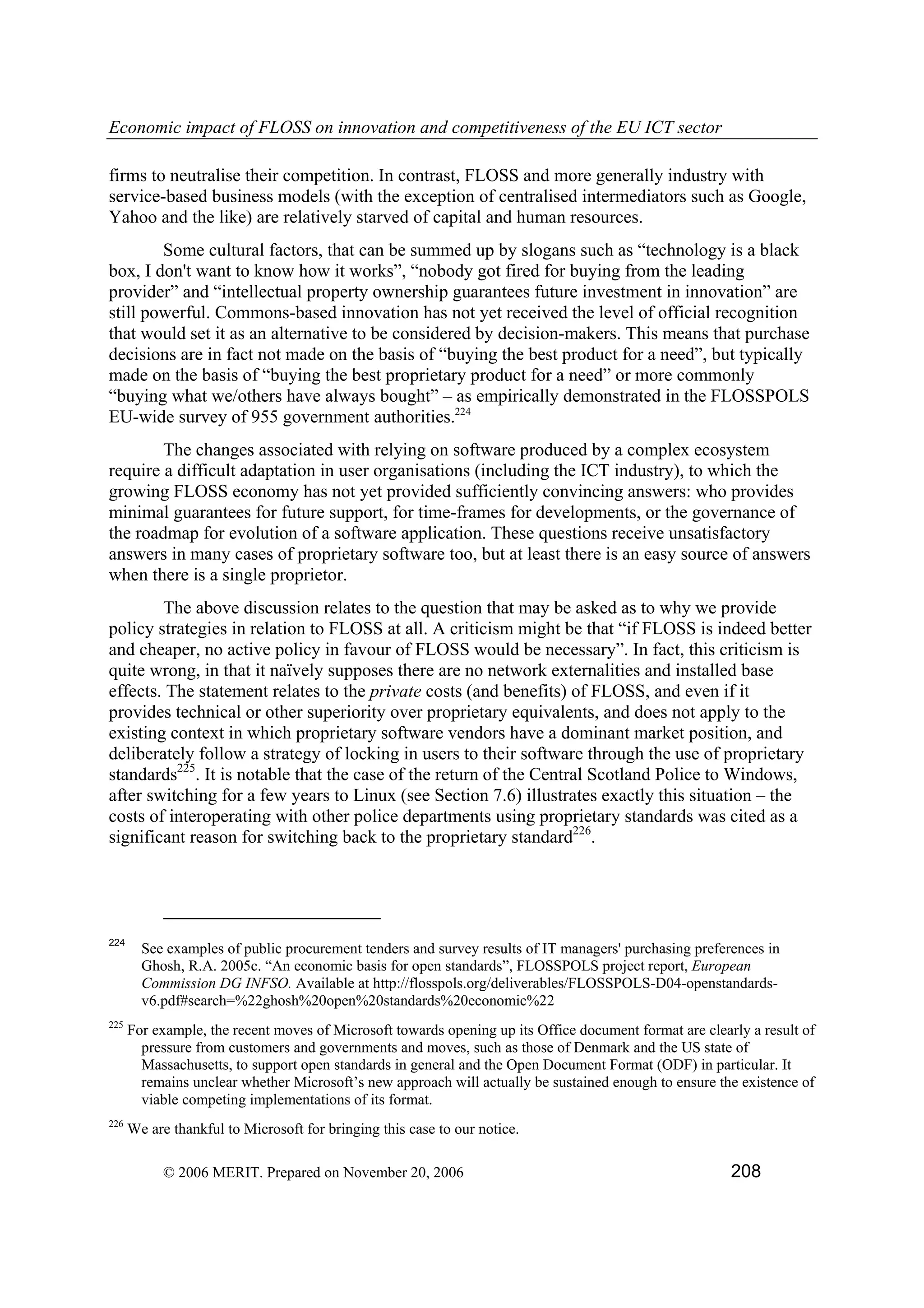 Economic impact of open source software  on innovation and the competitiveness of the  Information and Communication Technologies  (ICT) sector in the EU