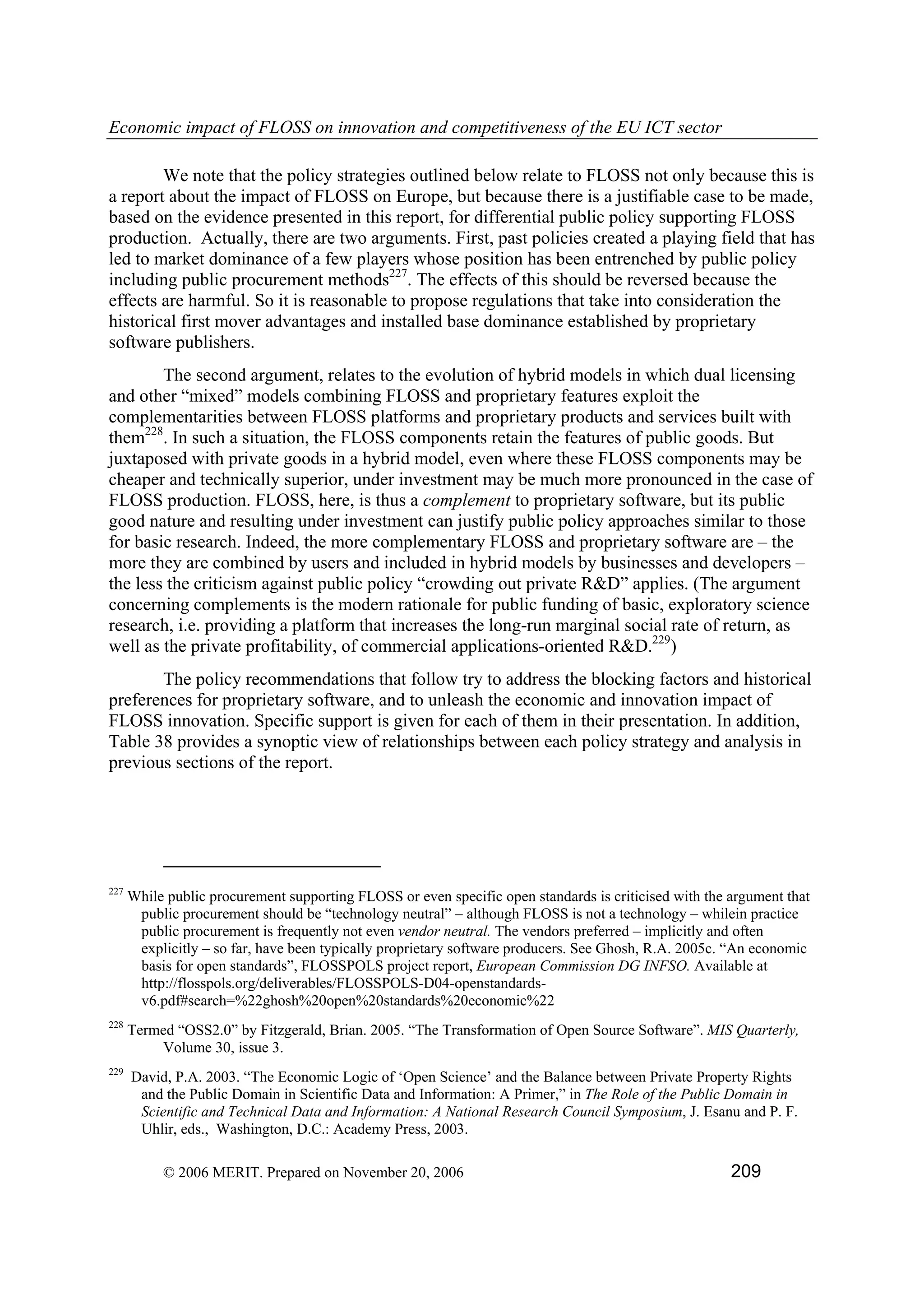 Economic impact of open source software  on innovation and the competitiveness of the  Information and Communication Technologies  (ICT) sector in the EU