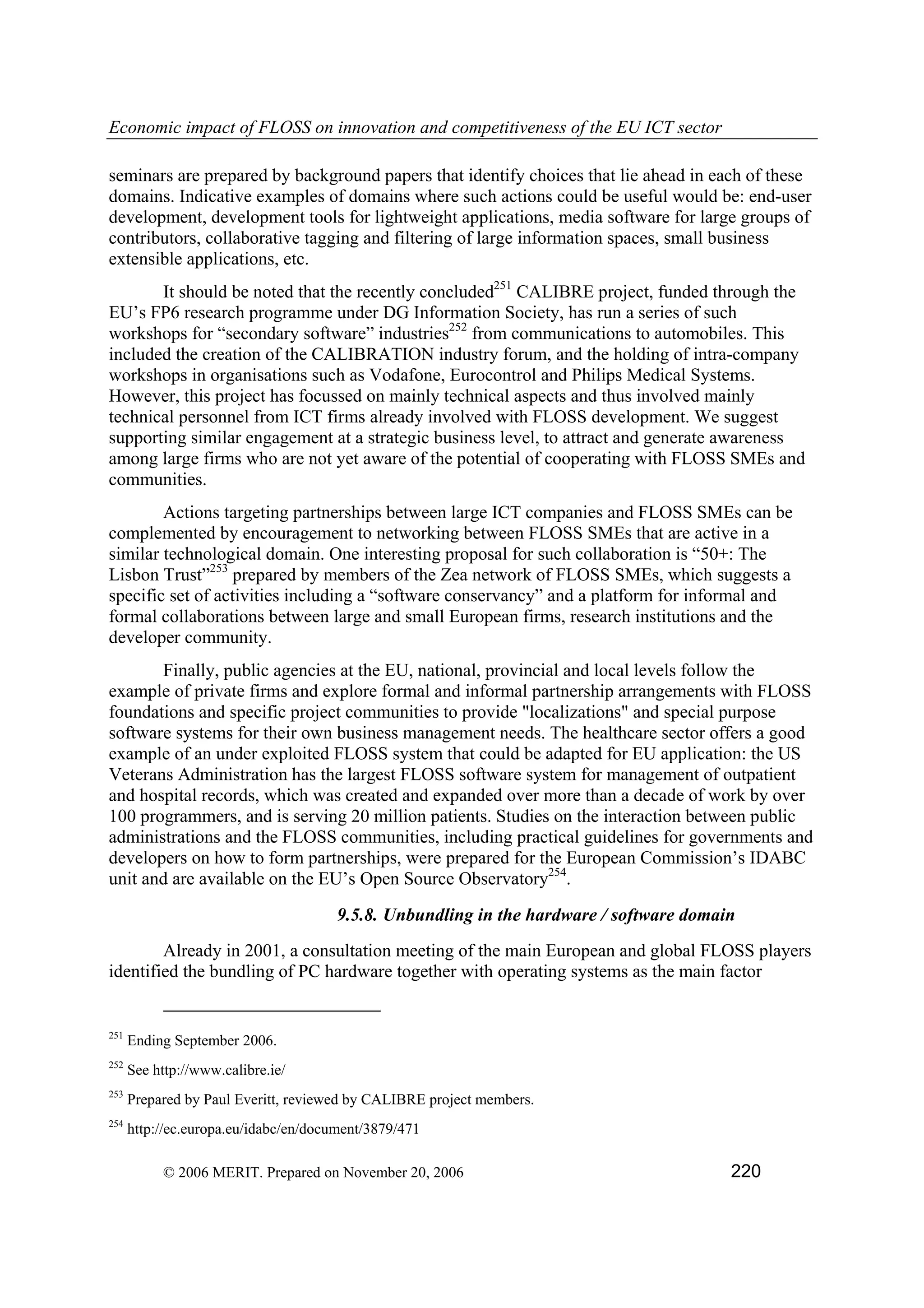 Economic impact of open source software  on innovation and the competitiveness of the  Information and Communication Technologies  (ICT) sector in the EU