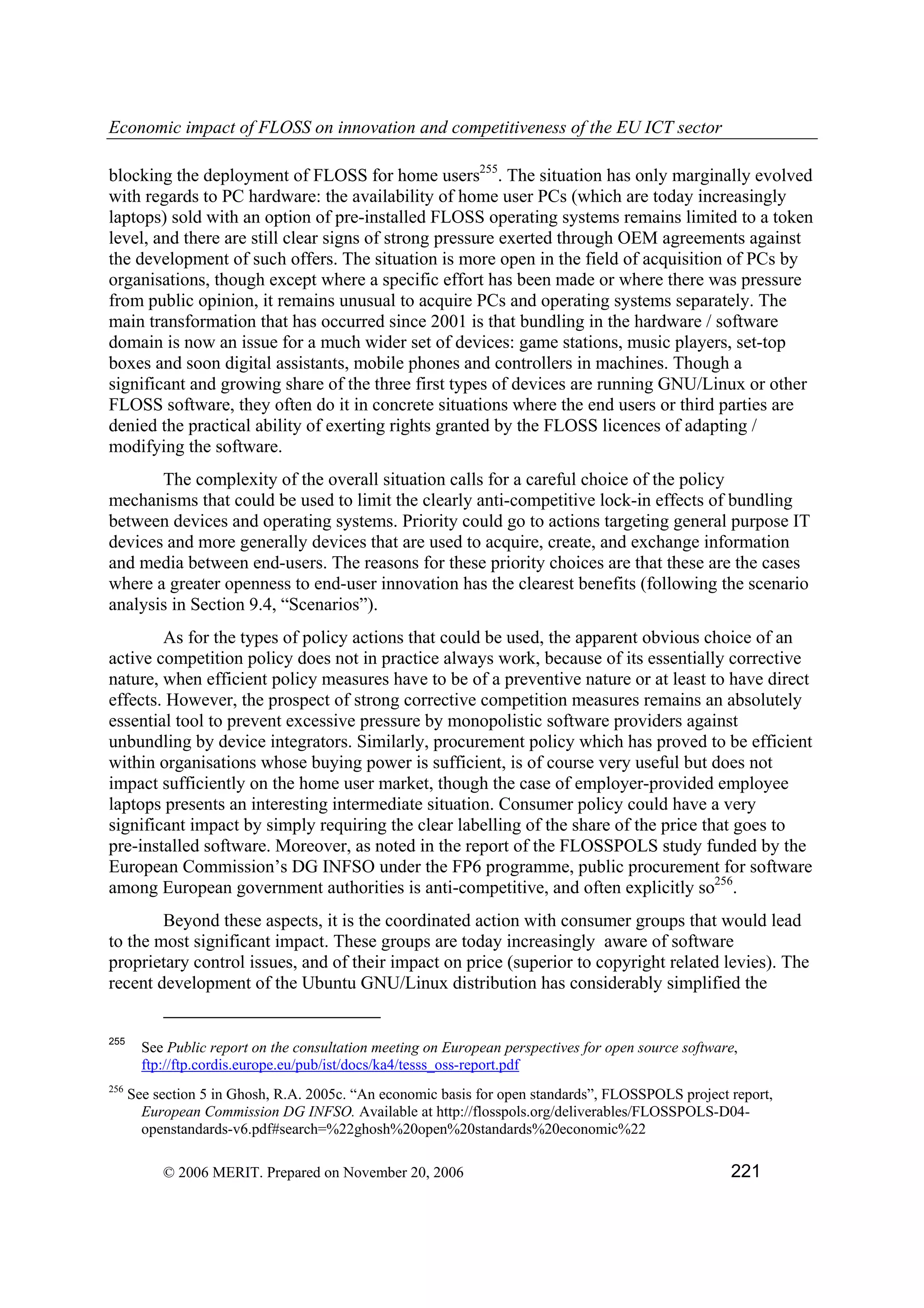 Economic impact of open source software  on innovation and the competitiveness of the  Information and Communication Technologies  (ICT) sector in the EU
