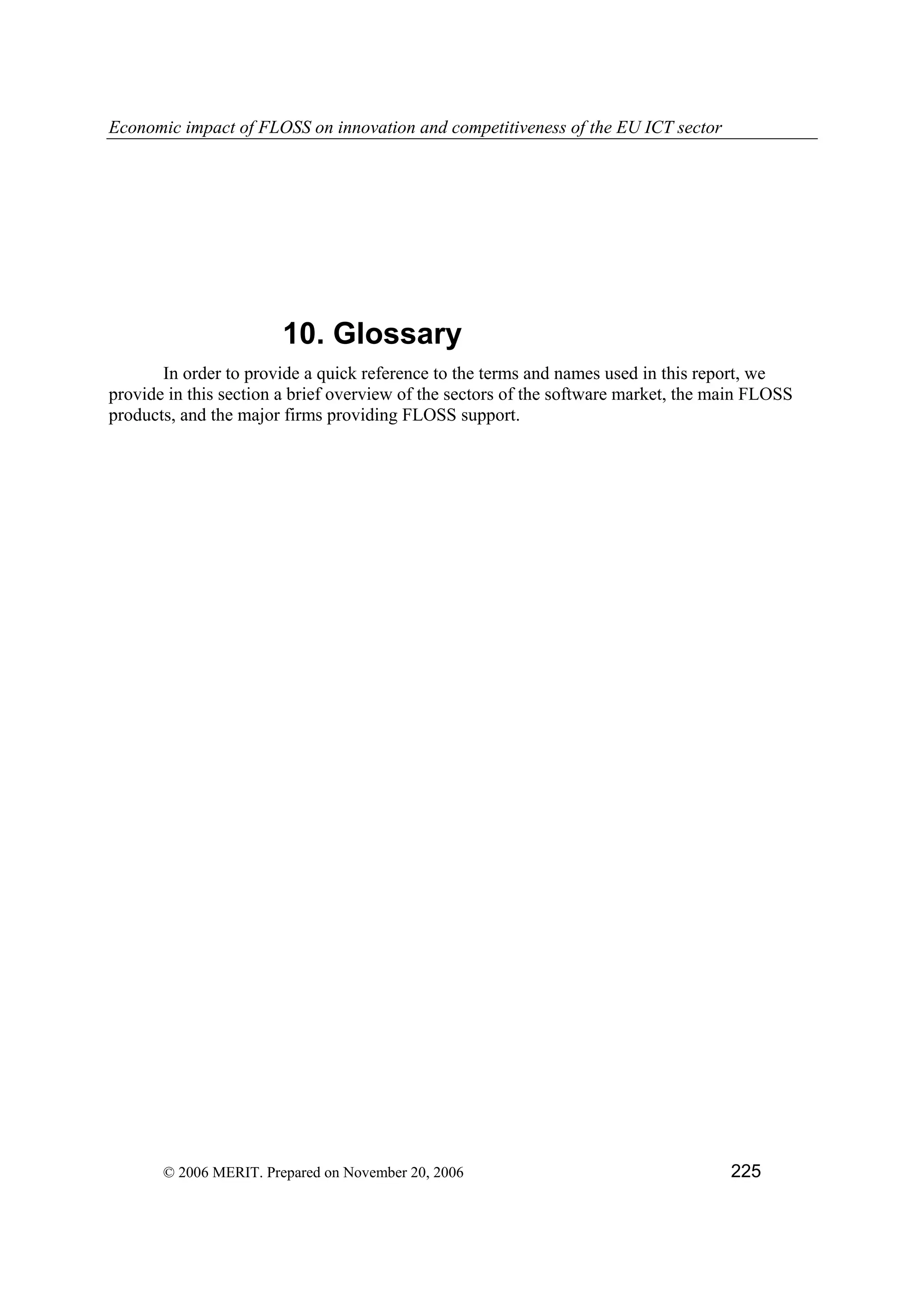 Economic impact of open source software  on innovation and the competitiveness of the  Information and Communication Technologies  (ICT) sector in the EU