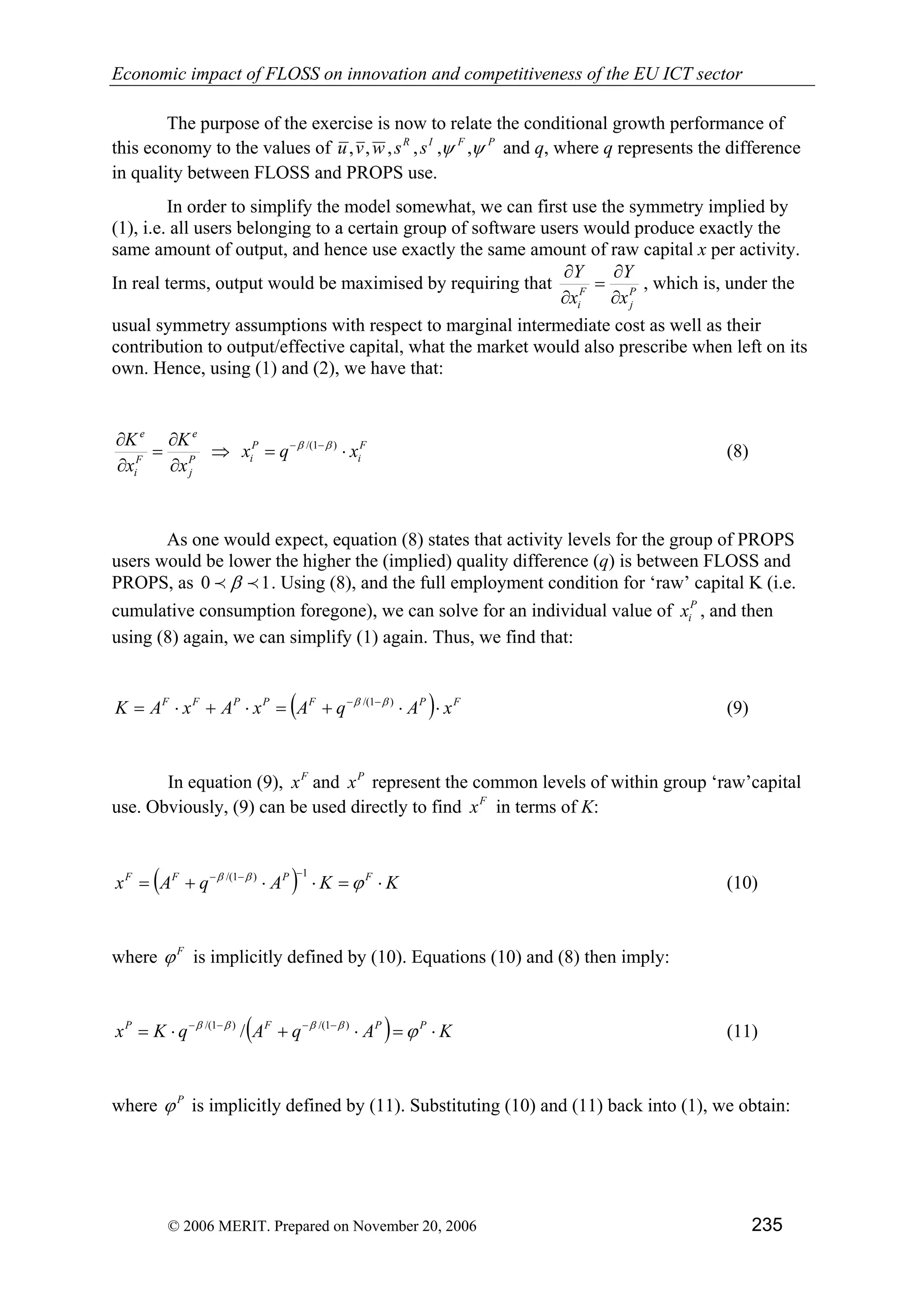 Economic impact of open source software  on innovation and the competitiveness of the  Information and Communication Technologies  (ICT) sector in the EU