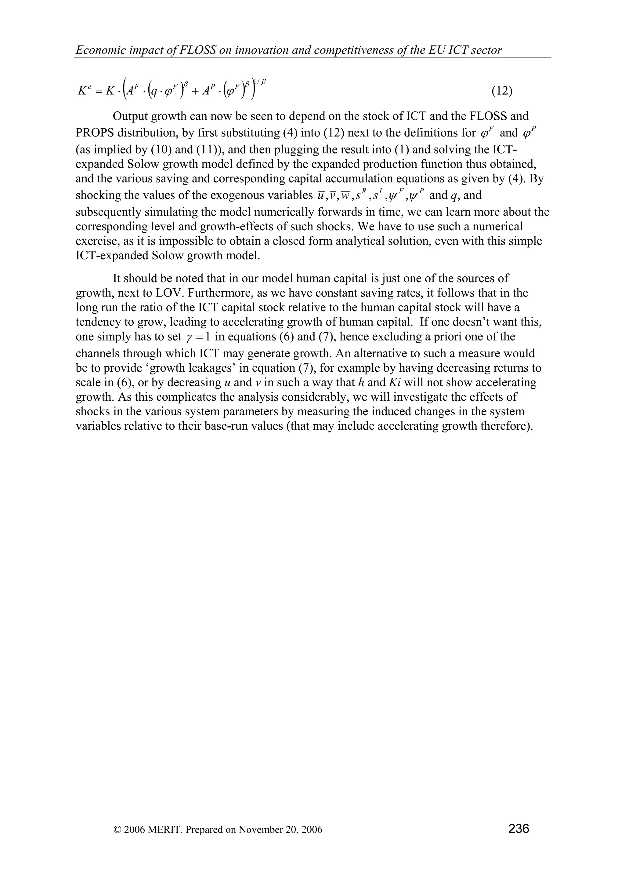 Economic impact of open source software  on innovation and the competitiveness of the  Information and Communication Technologies  (ICT) sector in the EU