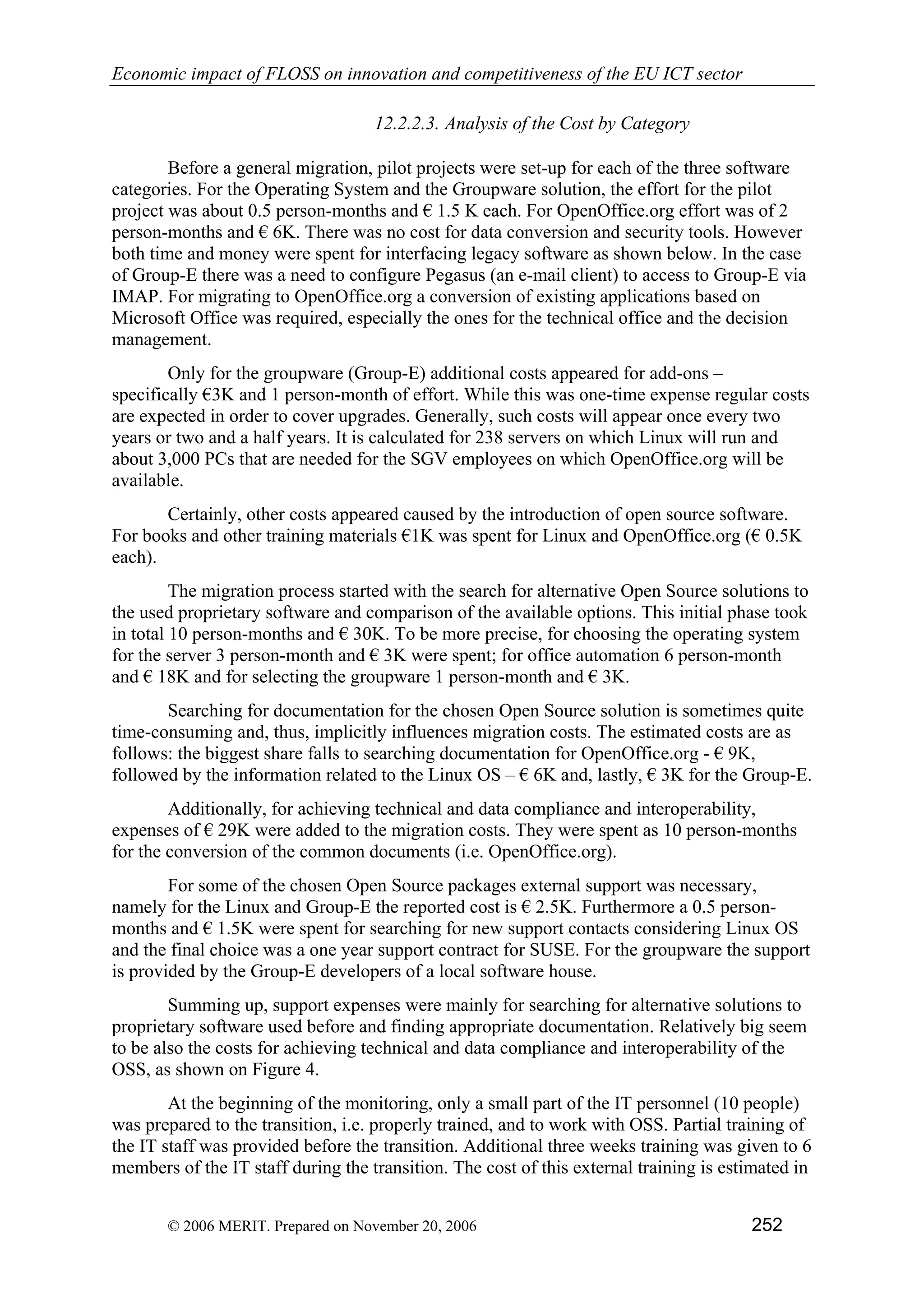 Economic impact of open source software  on innovation and the competitiveness of the  Information and Communication Technologies  (ICT) sector in the EU