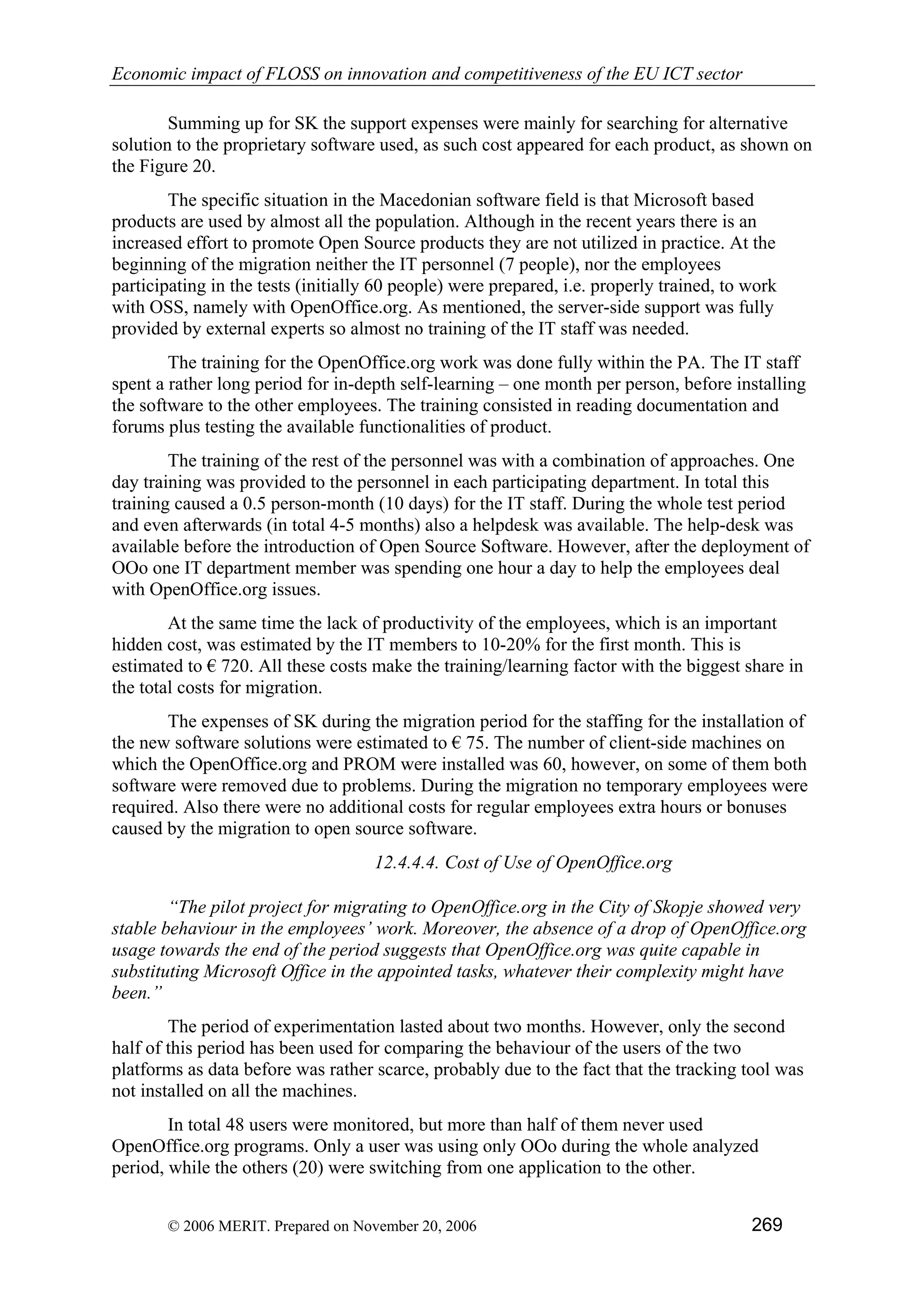 Economic impact of open source software  on innovation and the competitiveness of the  Information and Communication Technologies  (ICT) sector in the EU