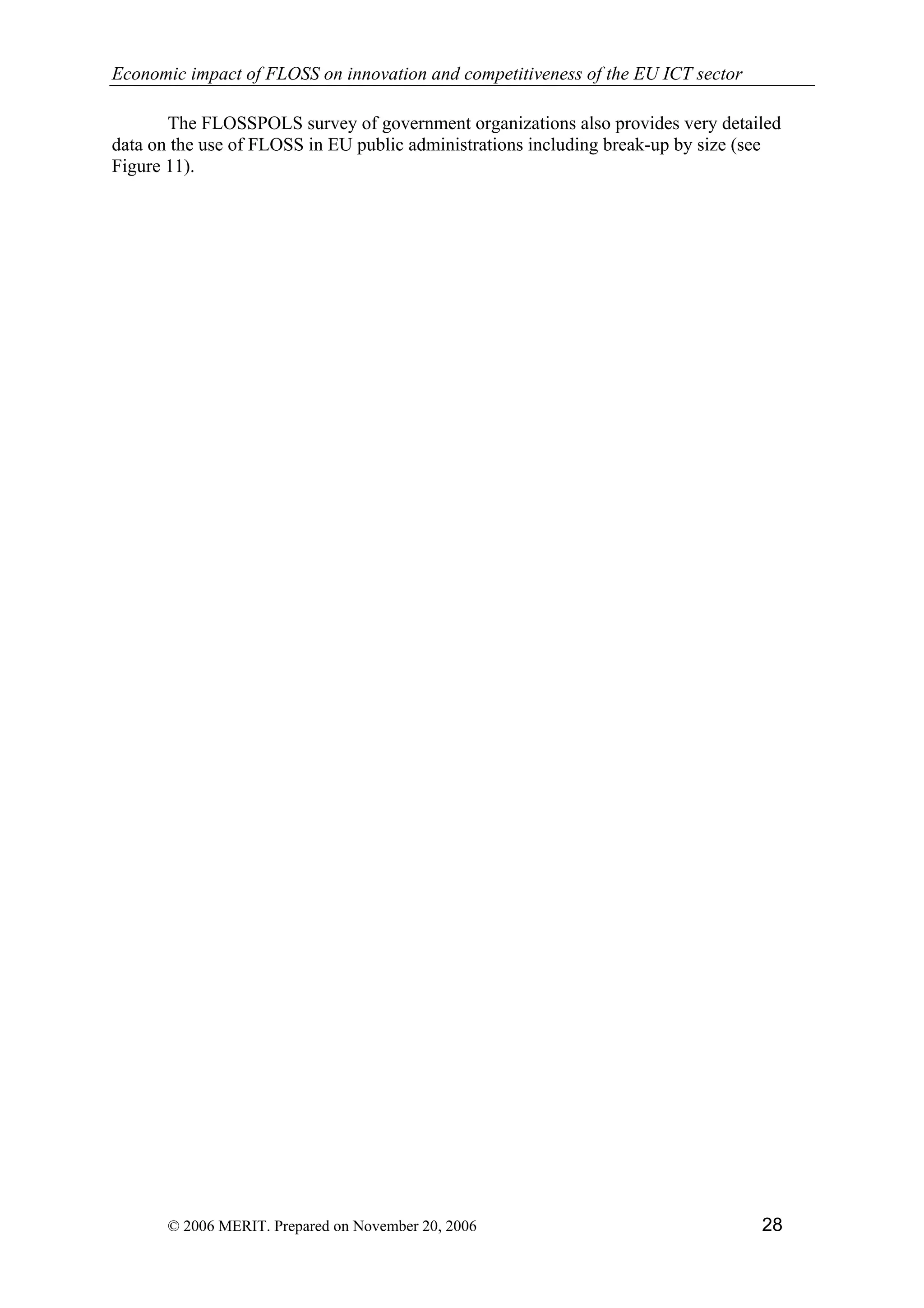 Economic impact of open source software  on innovation and the competitiveness of the  Information and Communication Technologies  (ICT) sector in the EU