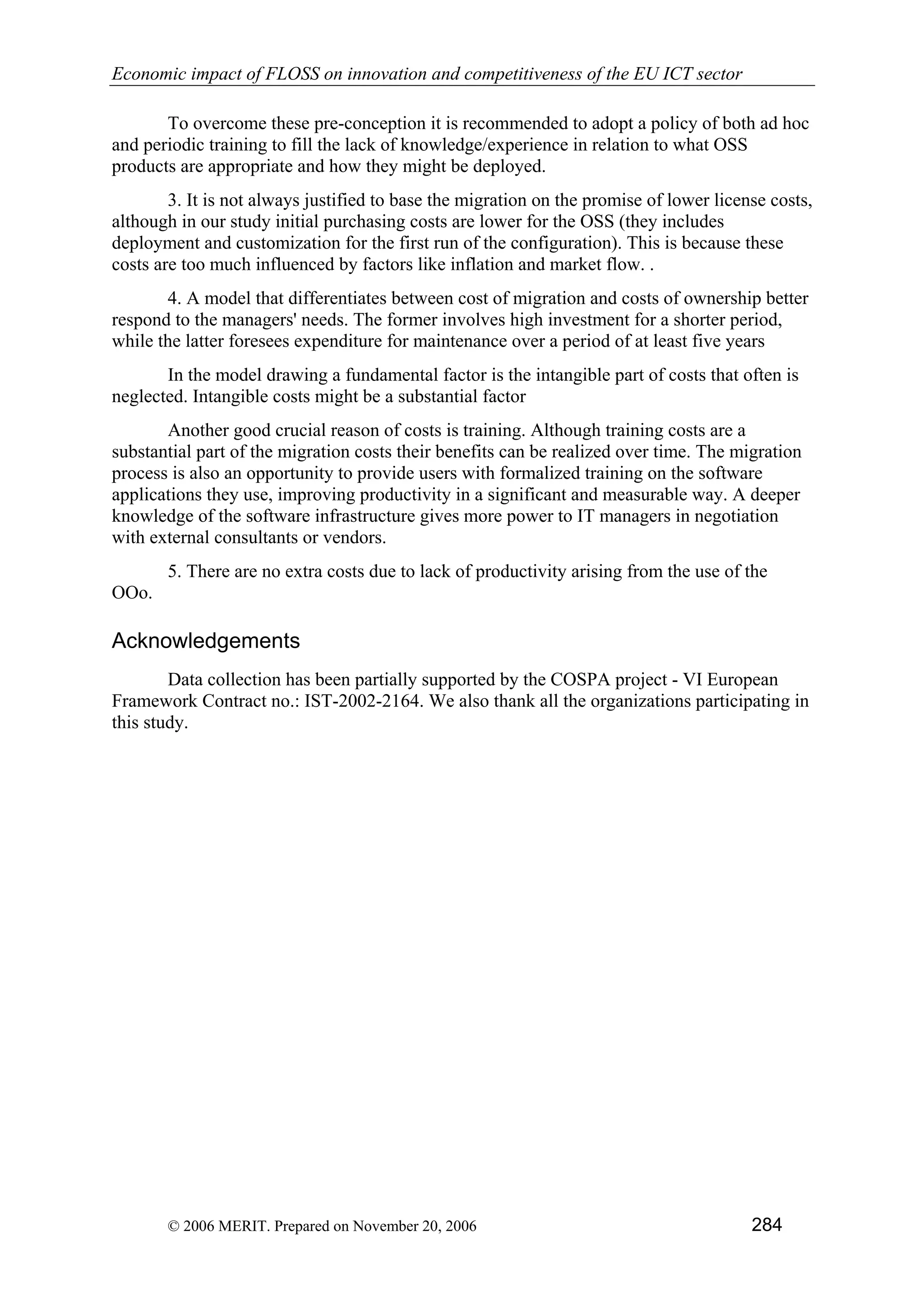 Economic impact of open source software  on innovation and the competitiveness of the  Information and Communication Technologies  (ICT) sector in the EU