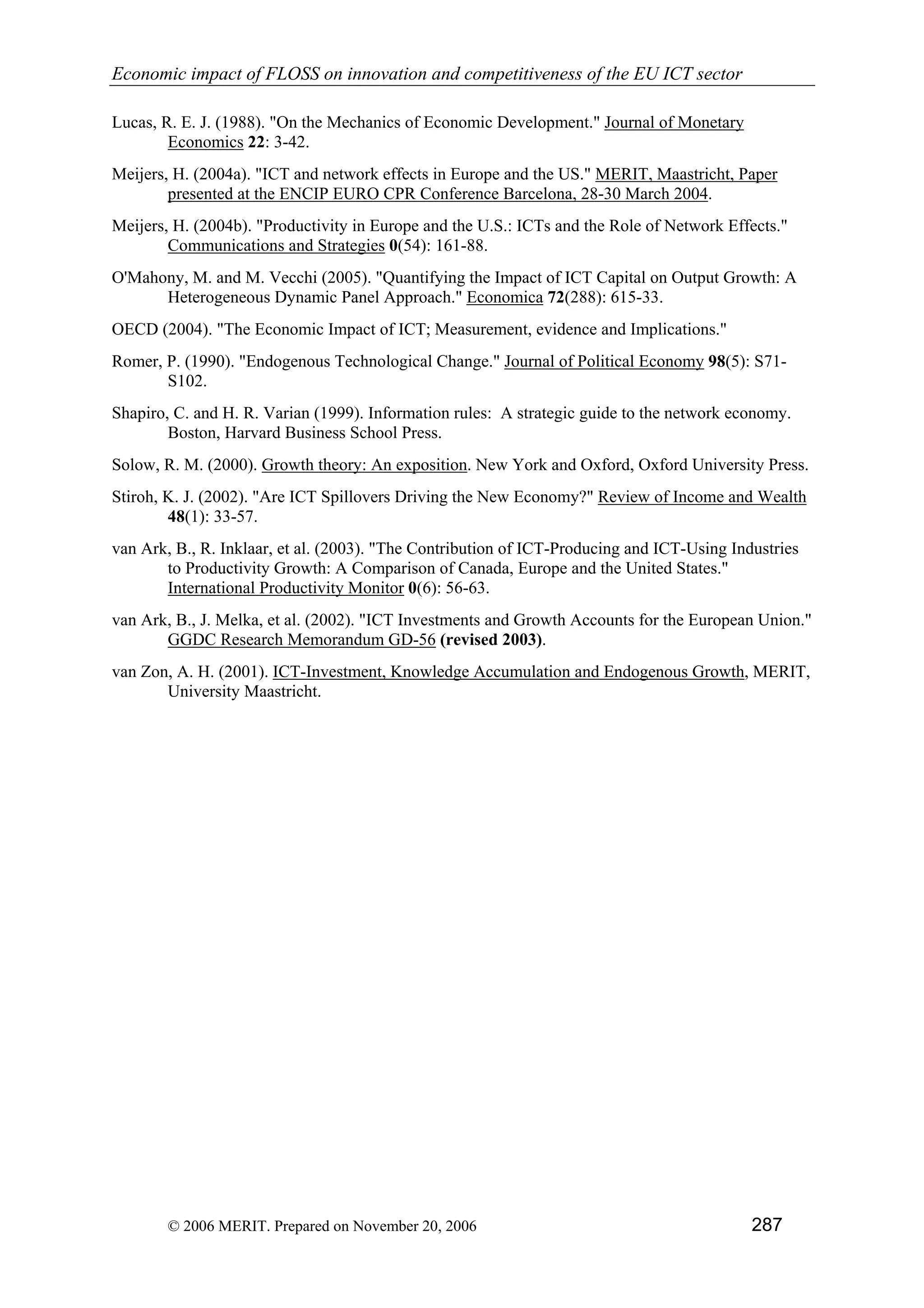 Economic impact of open source software  on innovation and the competitiveness of the  Information and Communication Technologies  (ICT) sector in the EU