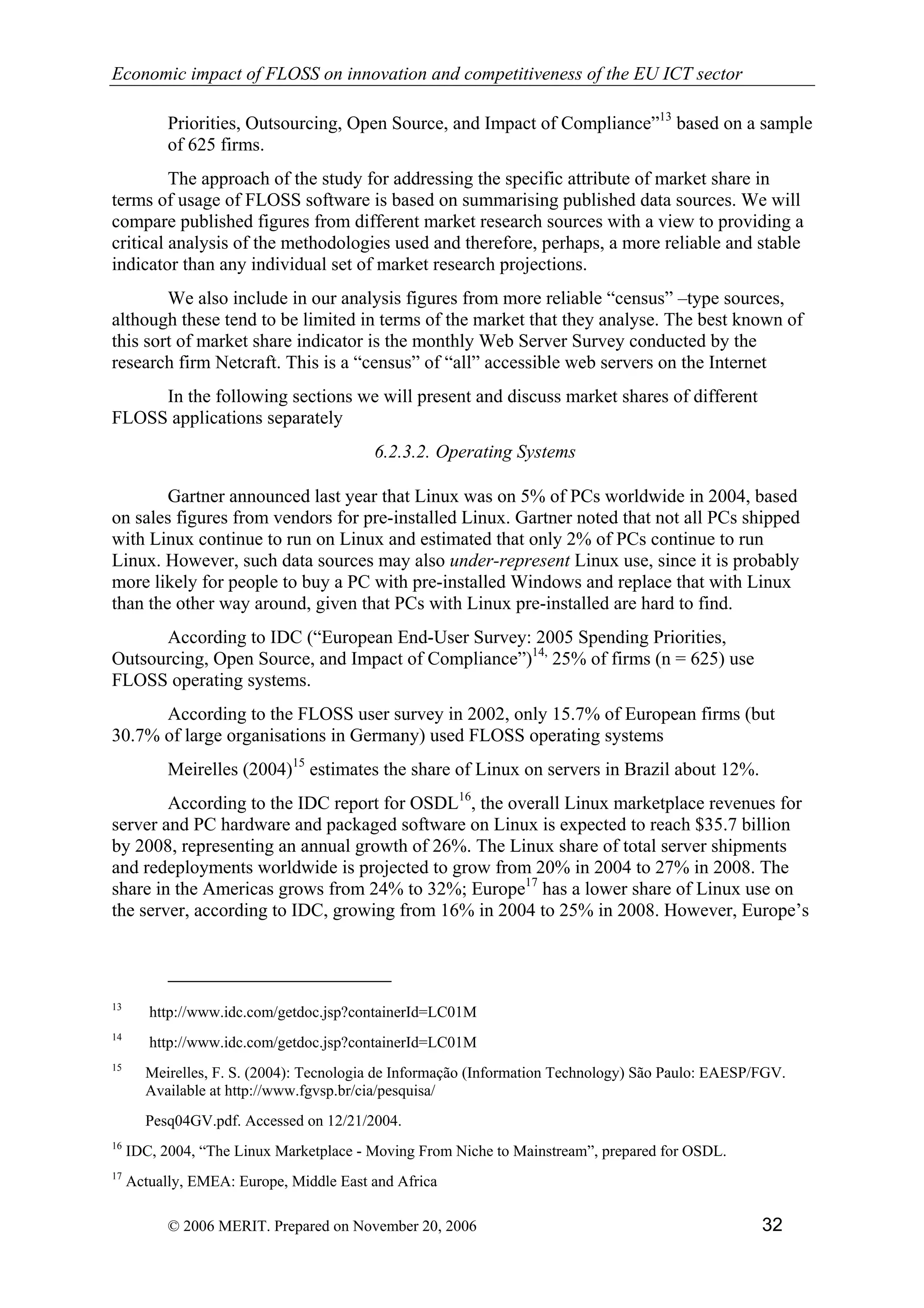 Economic impact of open source software  on innovation and the competitiveness of the  Information and Communication Technologies  (ICT) sector in the EU