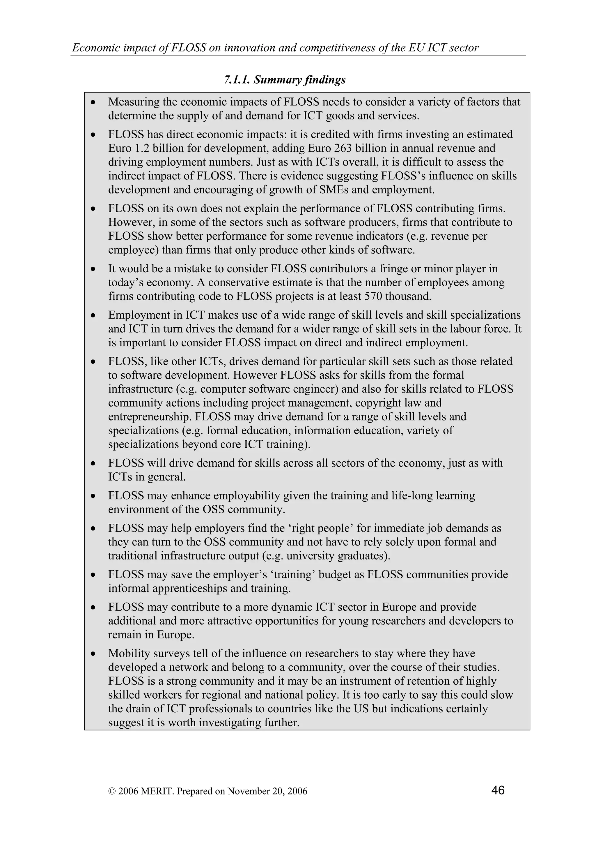Economic impact of open source software  on innovation and the competitiveness of the  Information and Communication Technologies  (ICT) sector in the EU