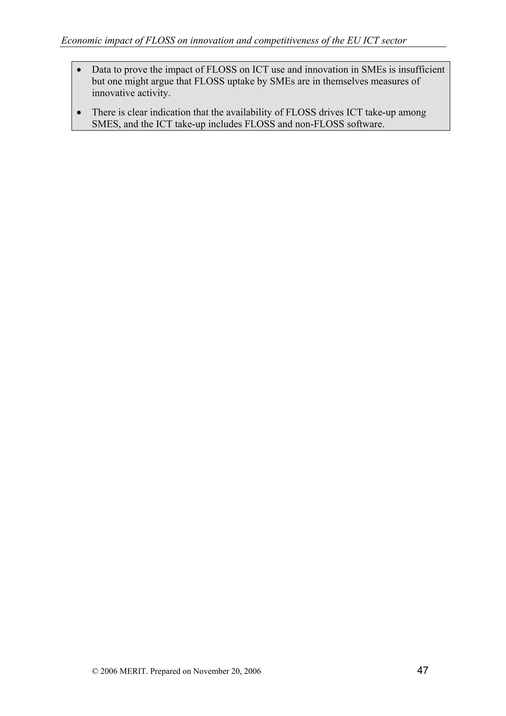 Economic impact of open source software  on innovation and the competitiveness of the  Information and Communication Technologies  (ICT) sector in the EU