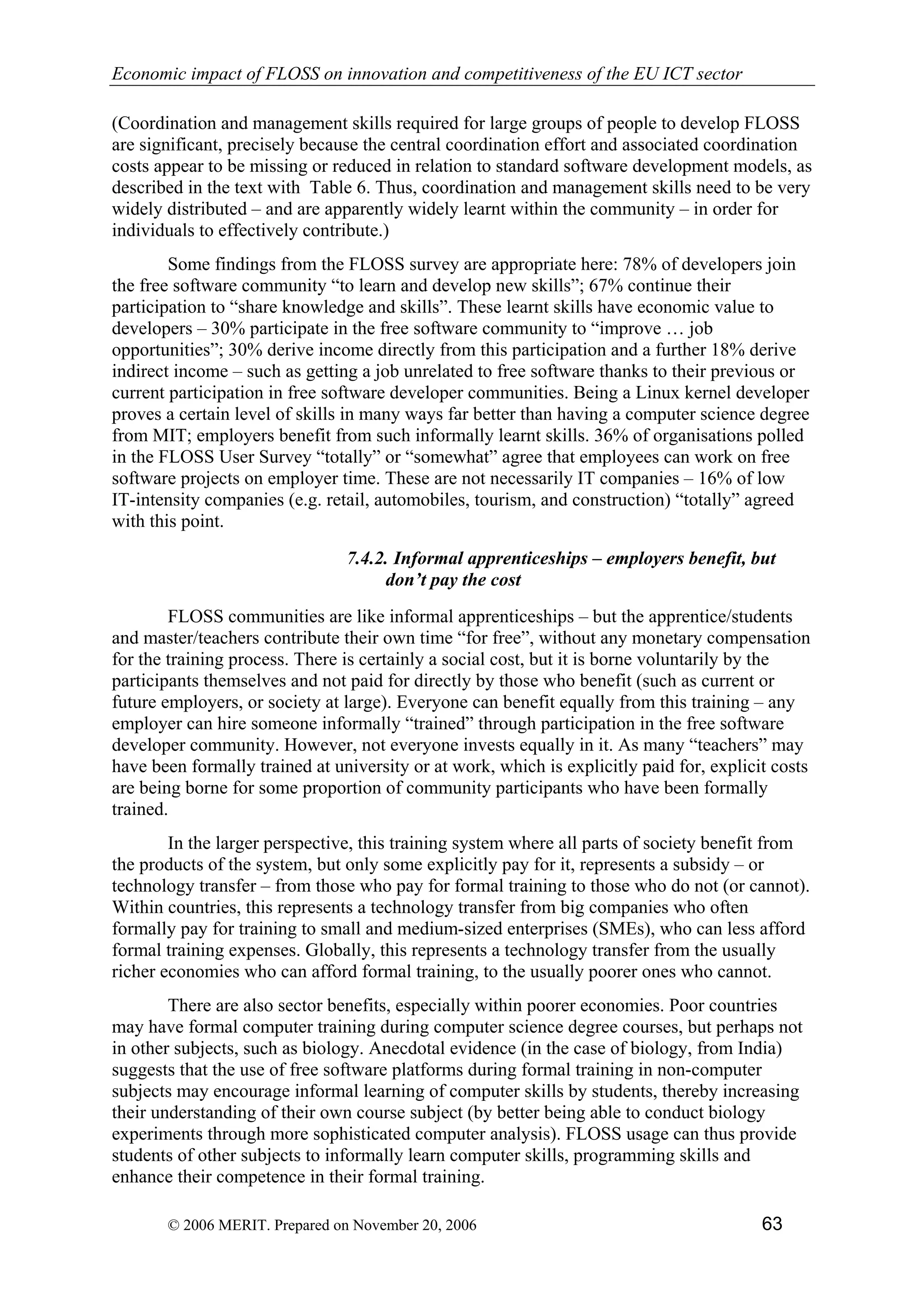 Economic impact of open source software  on innovation and the competitiveness of the  Information and Communication Technologies  (ICT) sector in the EU