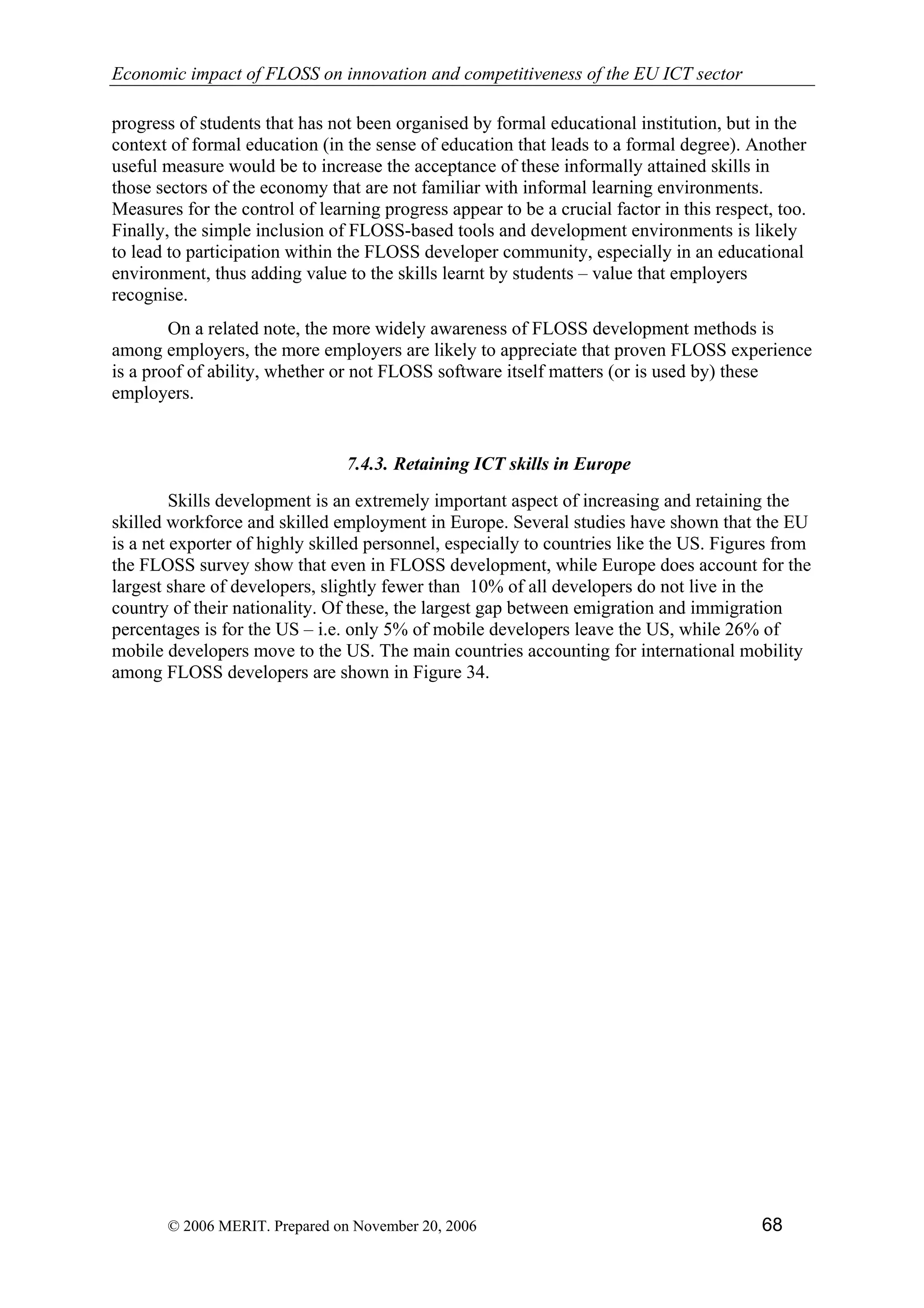Economic impact of open source software  on innovation and the competitiveness of the  Information and Communication Technologies  (ICT) sector in the EU
