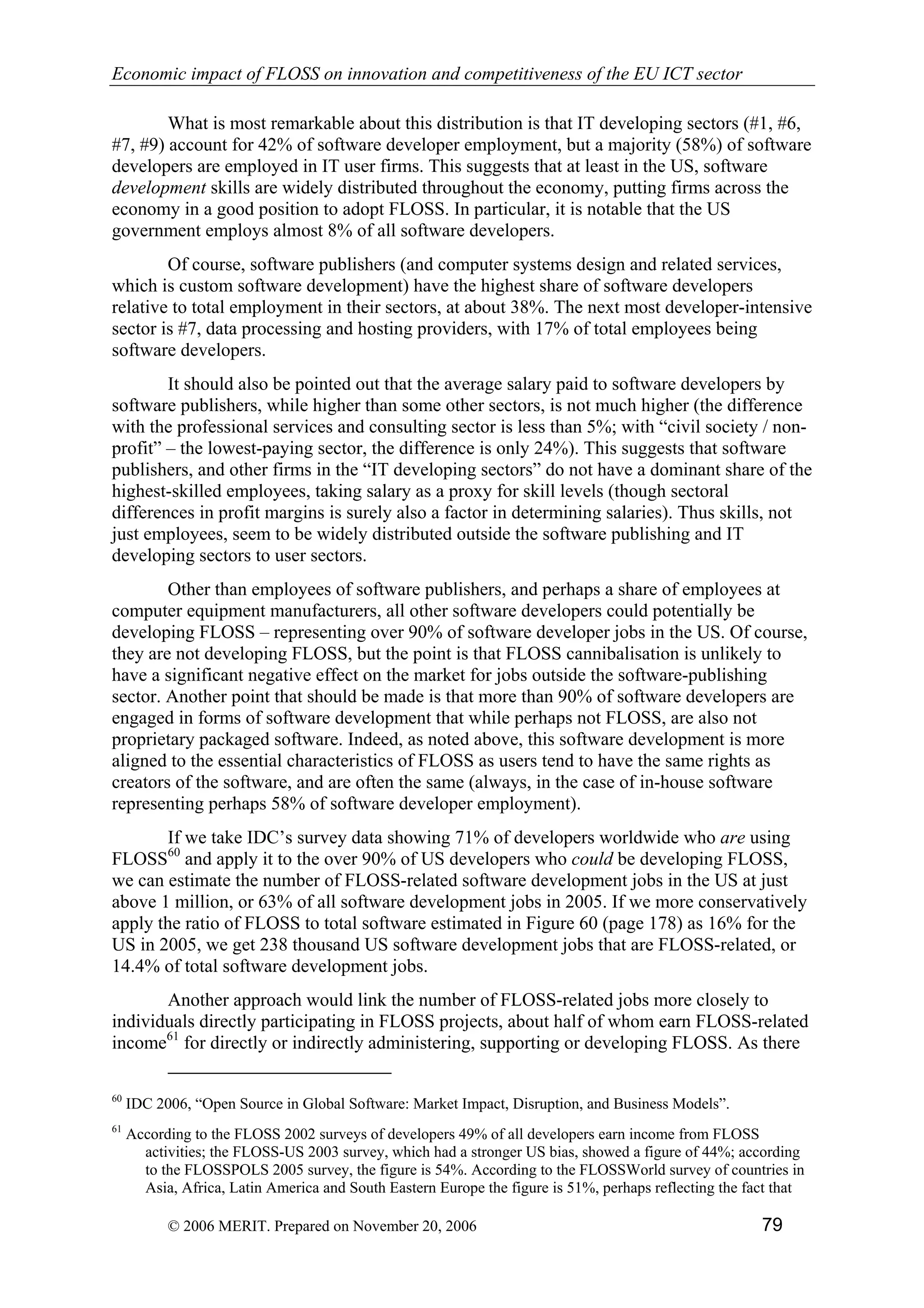 Economic impact of open source software  on innovation and the competitiveness of the  Information and Communication Technologies  (ICT) sector in the EU