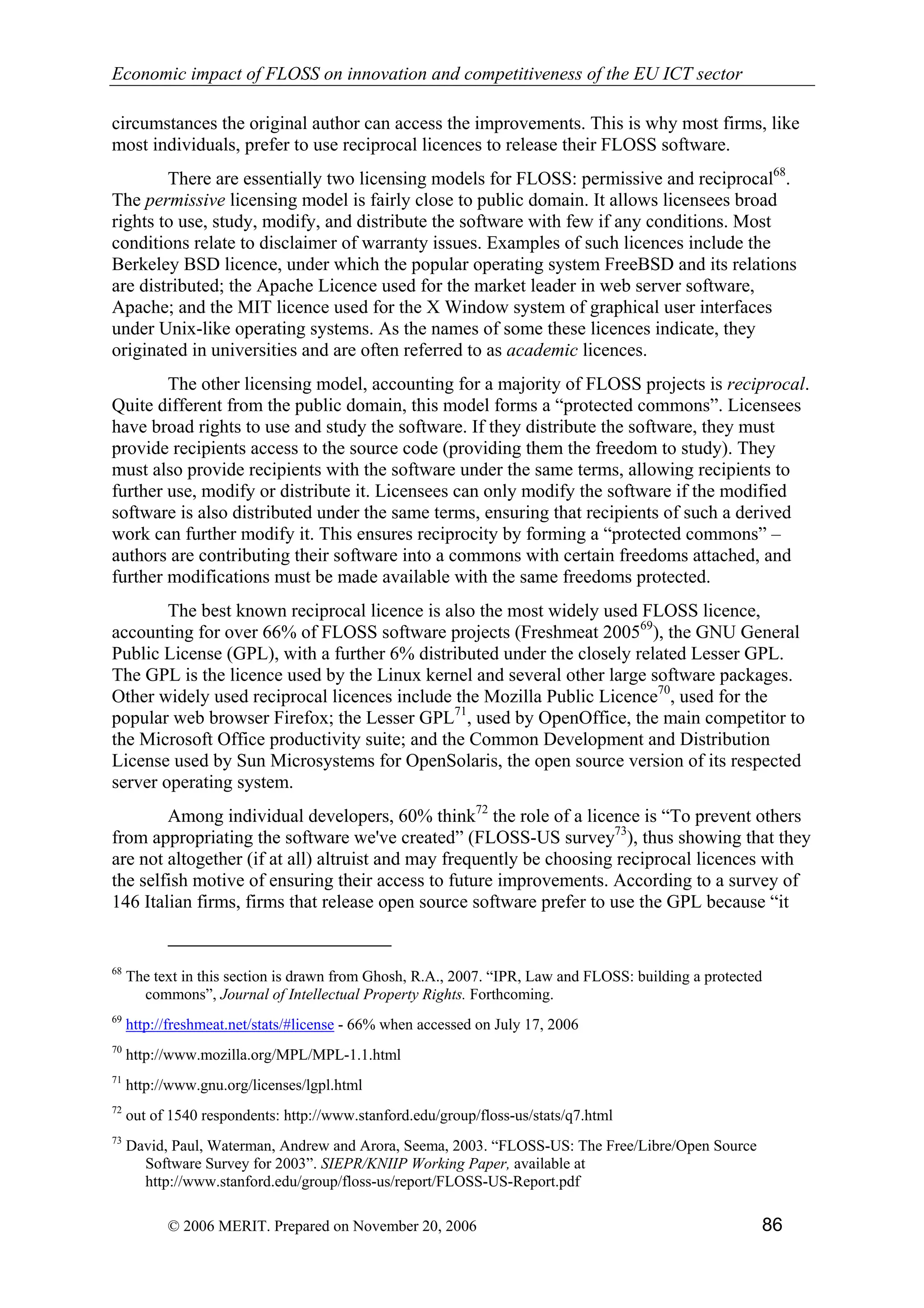 Economic impact of open source software  on innovation and the competitiveness of the  Information and Communication Technologies  (ICT) sector in the EU