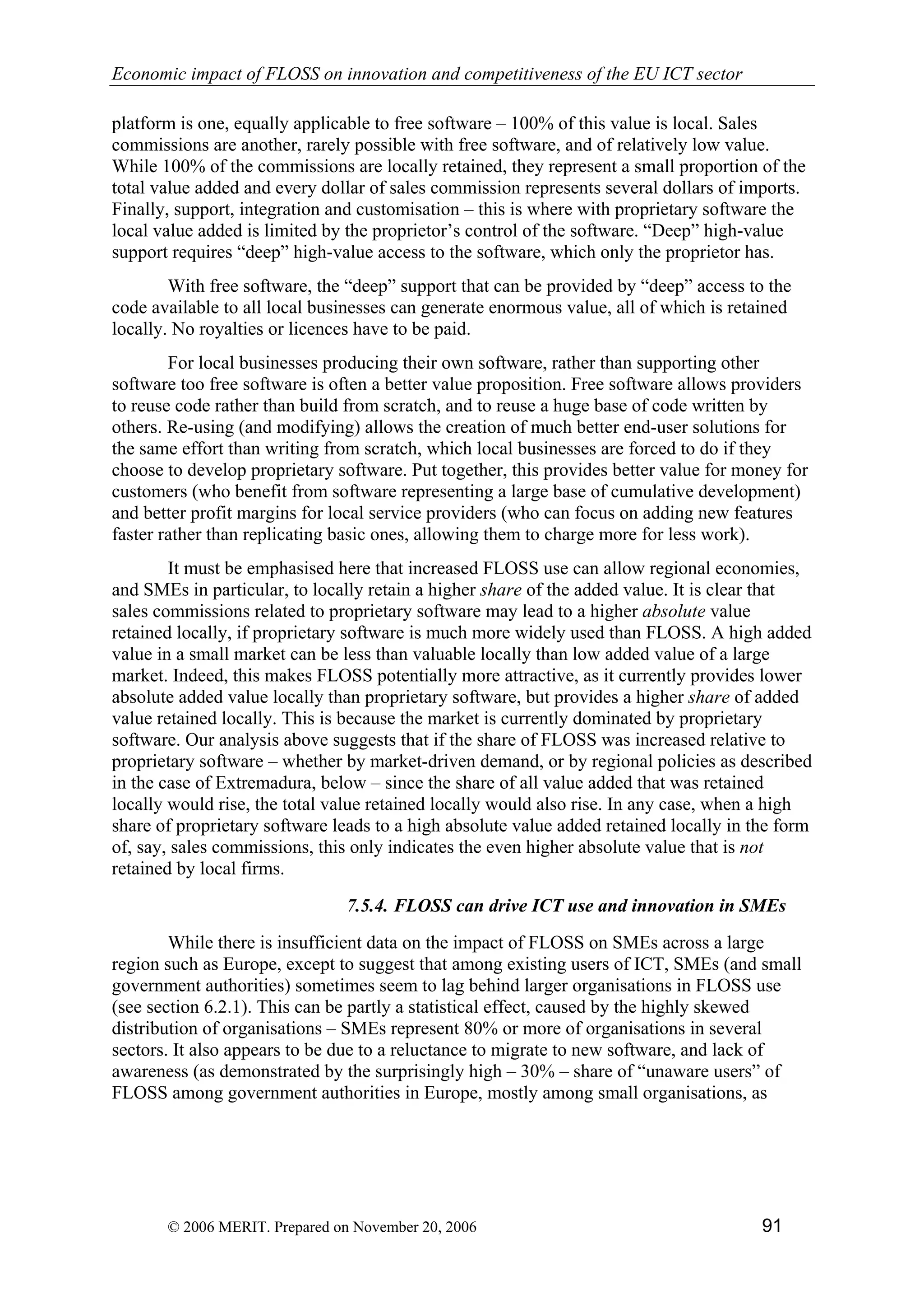Economic impact of open source software  on innovation and the competitiveness of the  Information and Communication Technologies  (ICT) sector in the EU