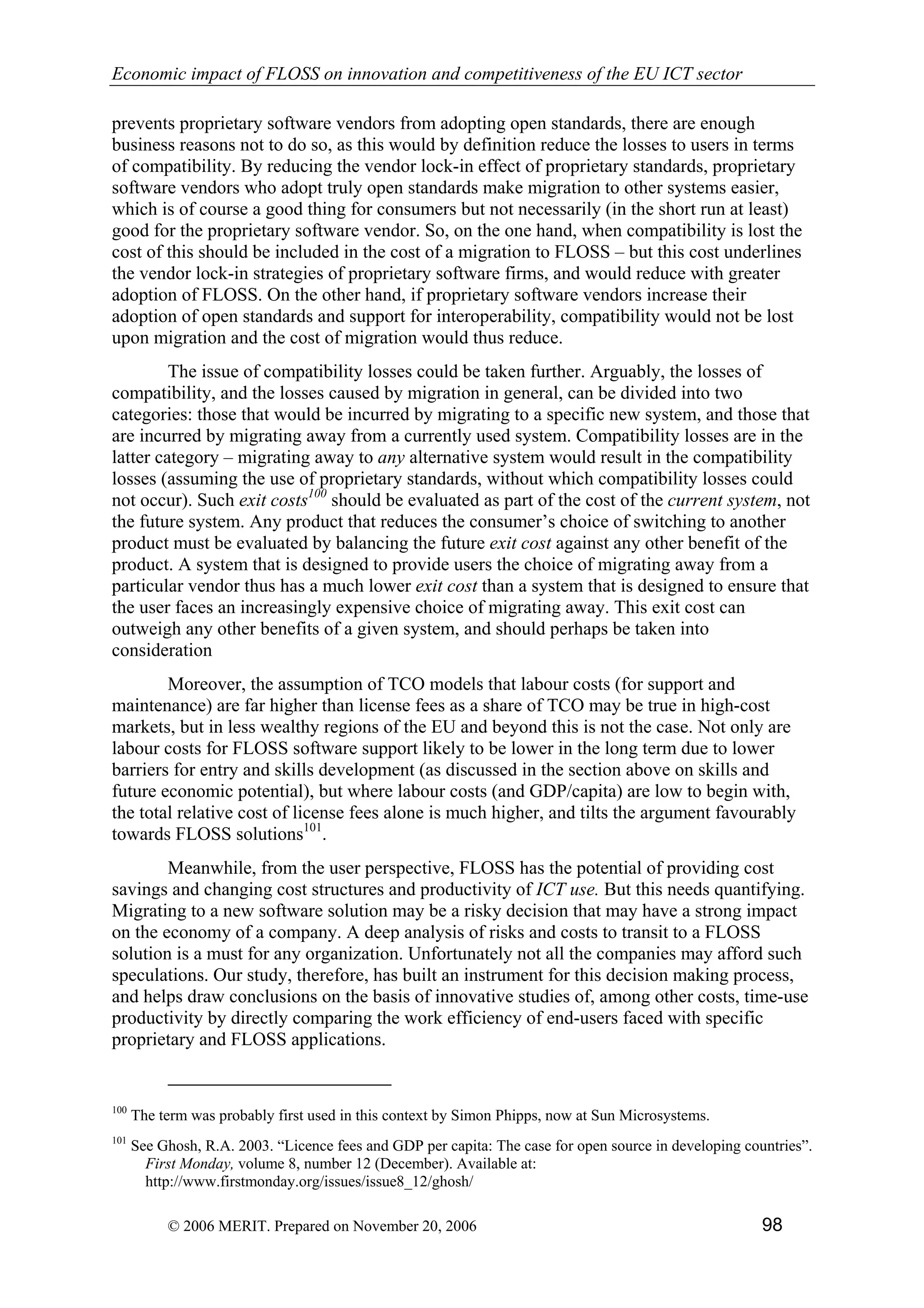 Economic impact of open source software  on innovation and the competitiveness of the  Information and Communication Technologies  (ICT) sector in the EU