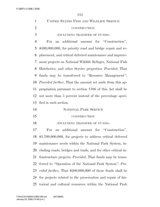 819 billion economic stimulus bill
