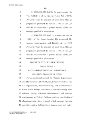 819 billion economic stimulus bill