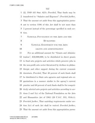 819 billion economic stimulus bill